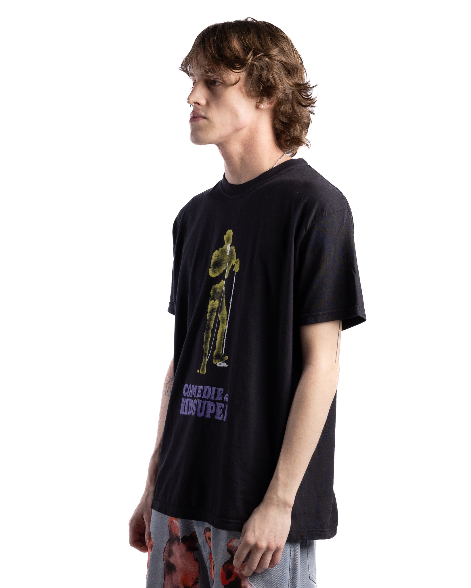 KidSuper Stand Up Painted Man Tee Black