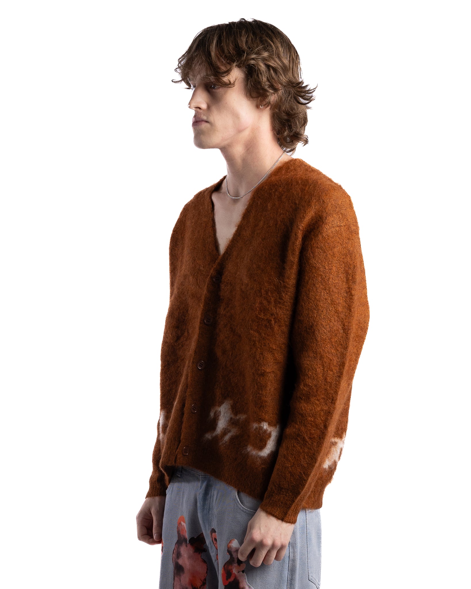 KidSuper Comedie De KidSuper Mohair Cardigan Brown