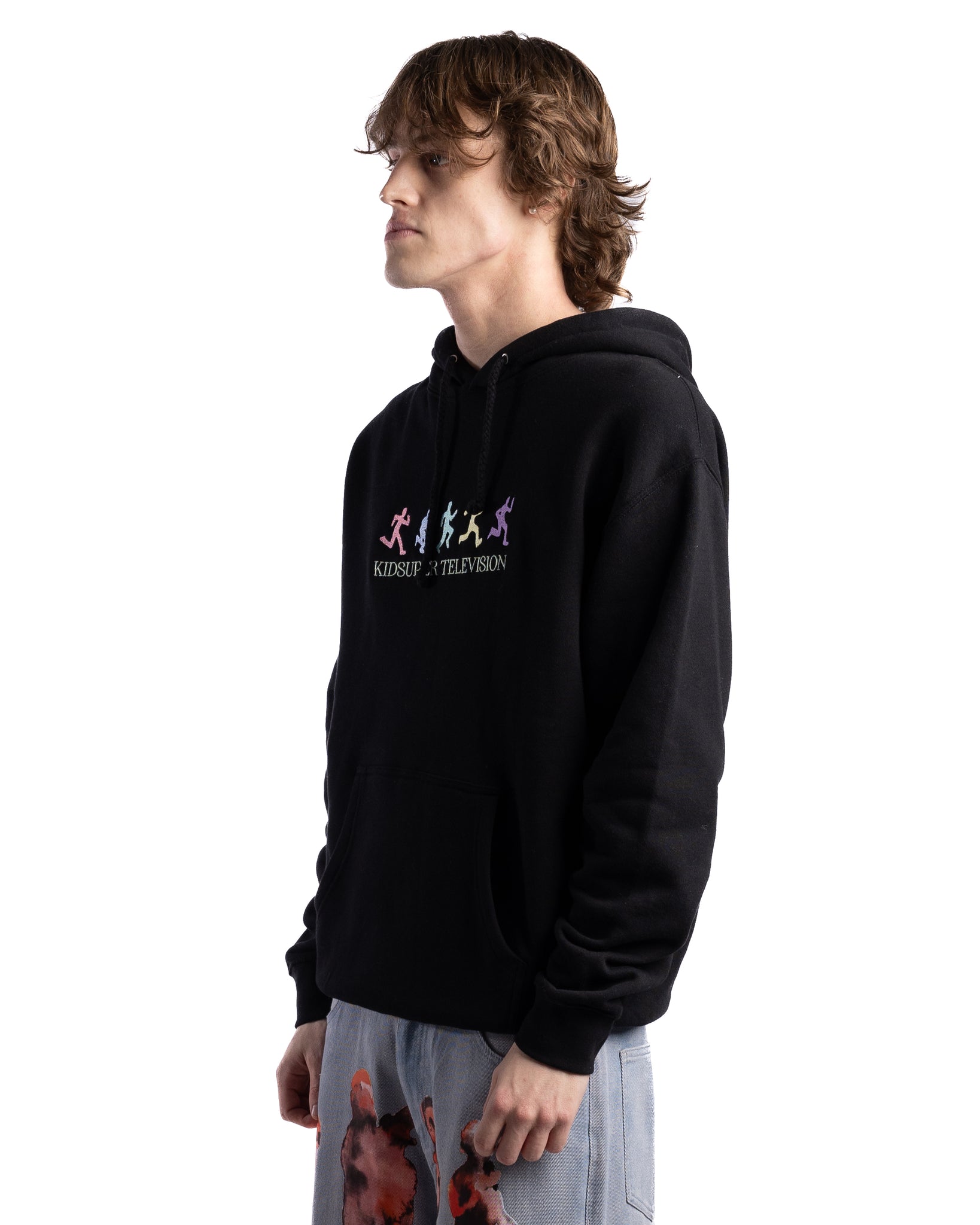 KidSuper Television Hoodie Black