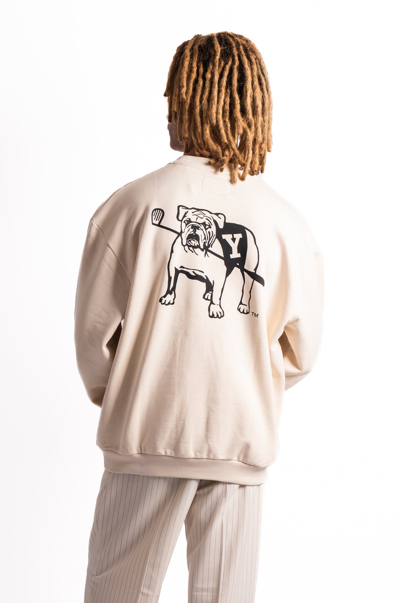 Les Deux x Yale Bulldog Sweatshirt Ivory