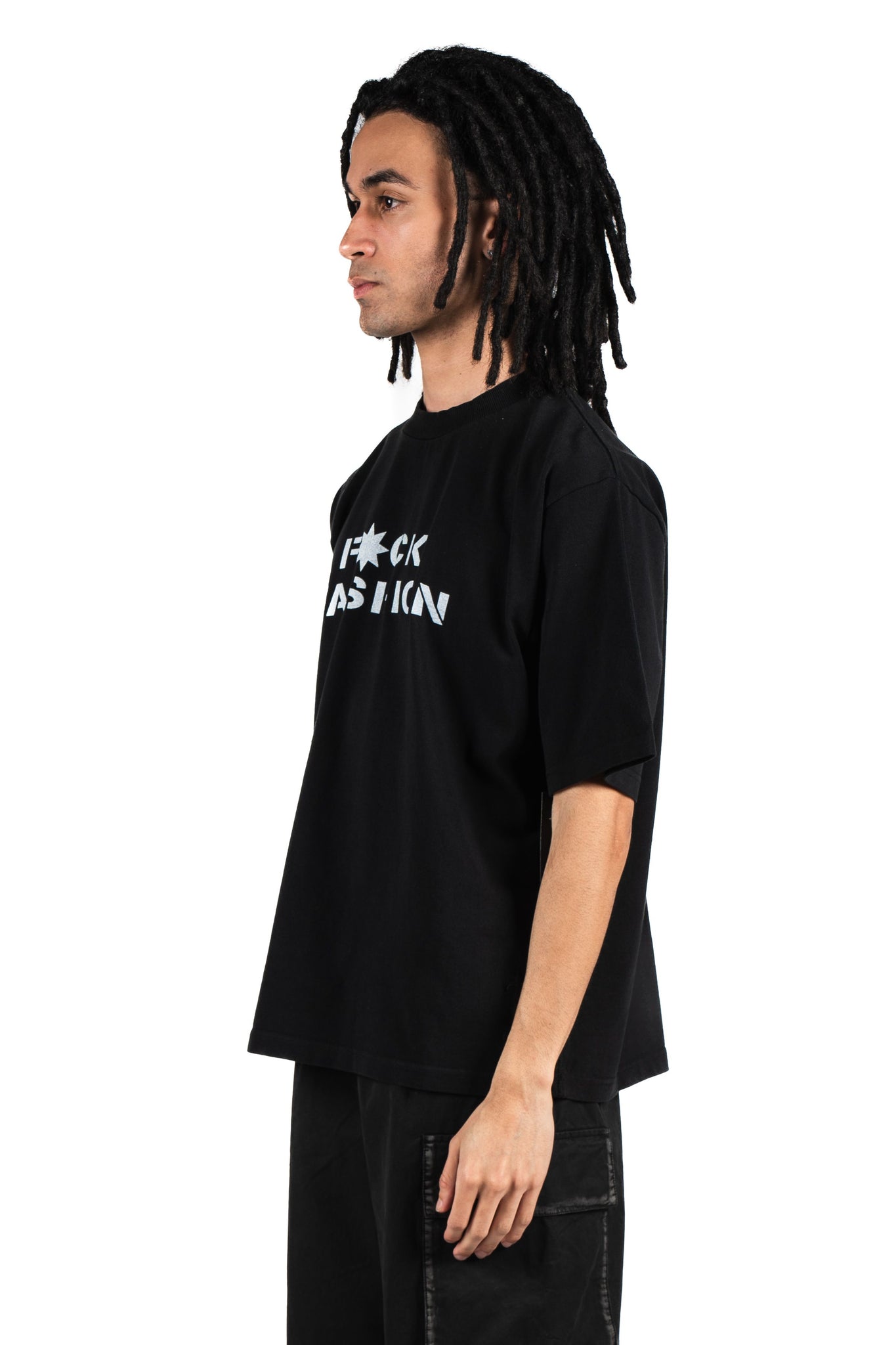 Beach Brains F*ck Fashion Boxy Tee Black