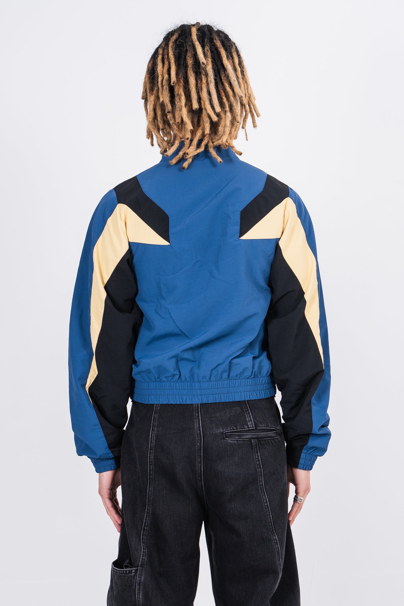 Martine Rose Shrunken Track Jacket Black/Yellow
