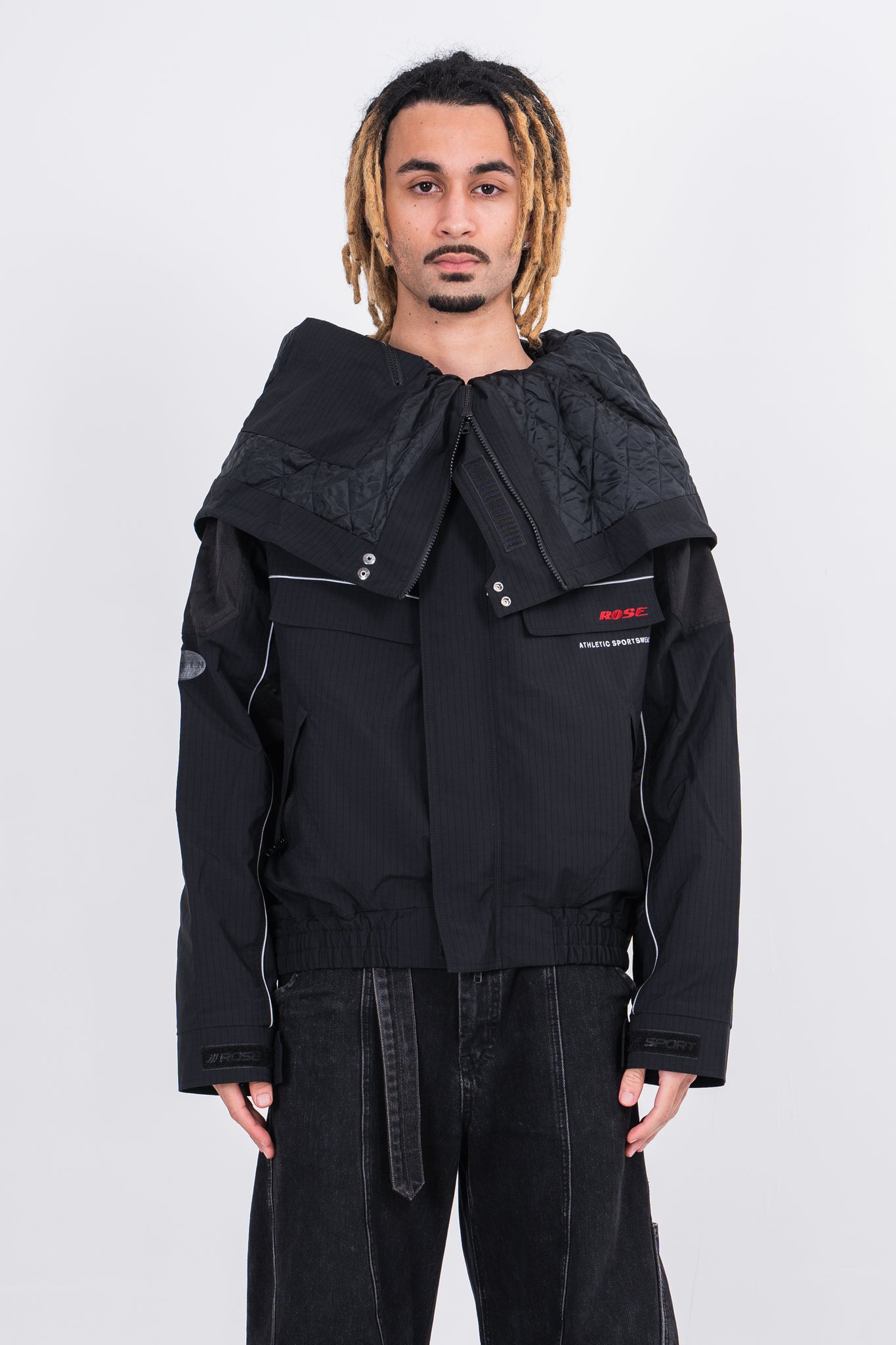 Martine Rose Reverse Sports Jacket Black