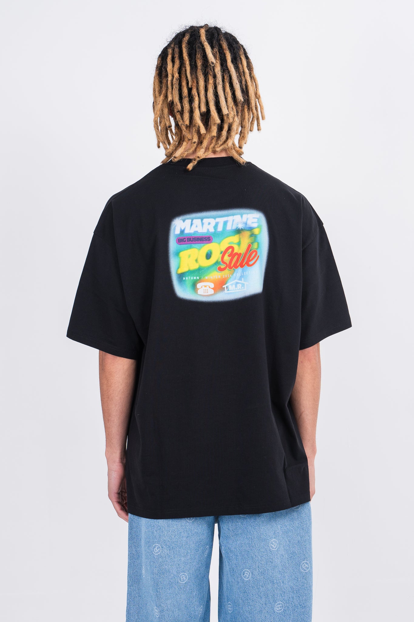 Martine Rose Oversized S/S Telly Tee Black