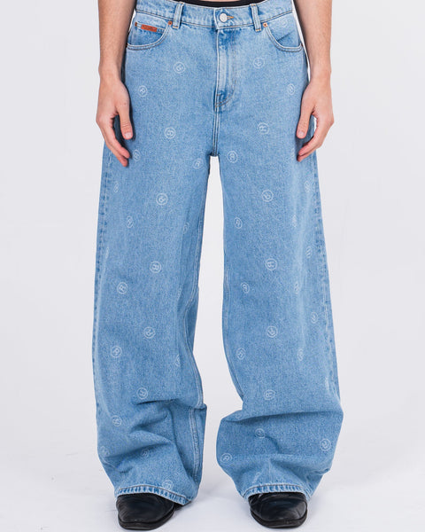 Martine Rose Extended Wide Leg Jeans Blue – Cabinet Noir
