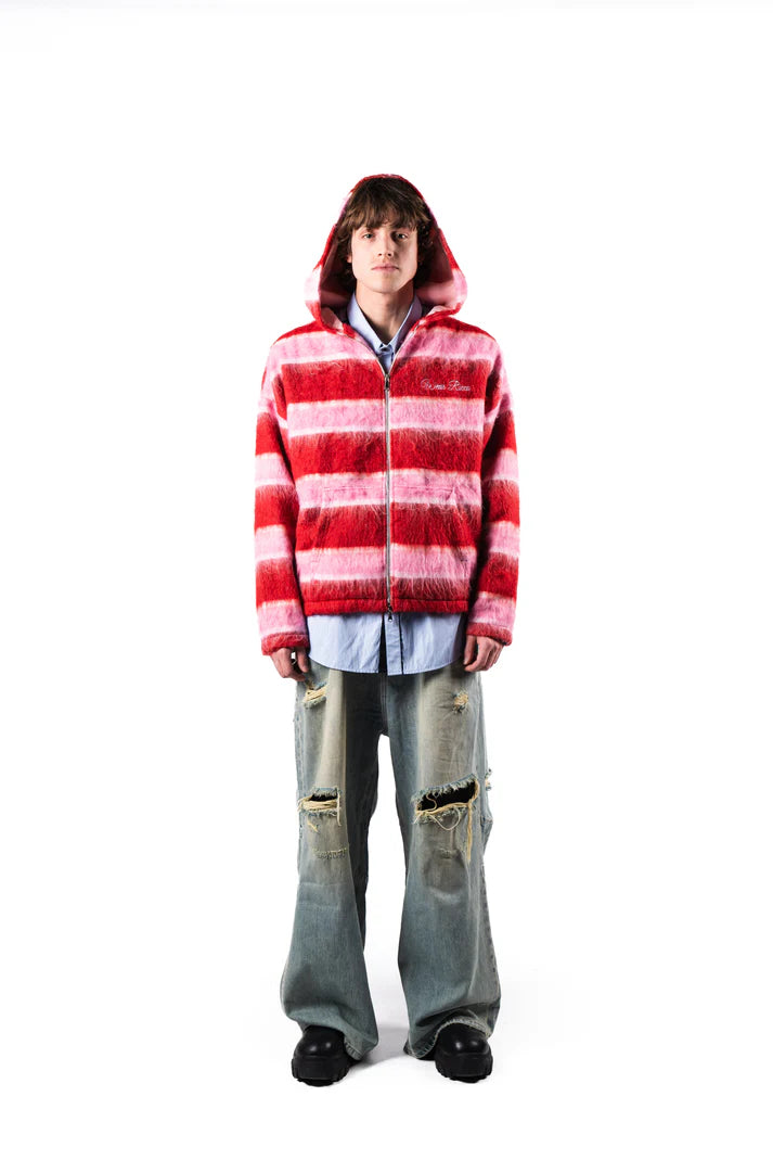 Ricca Cotton Candy Zip Up Jacket Red