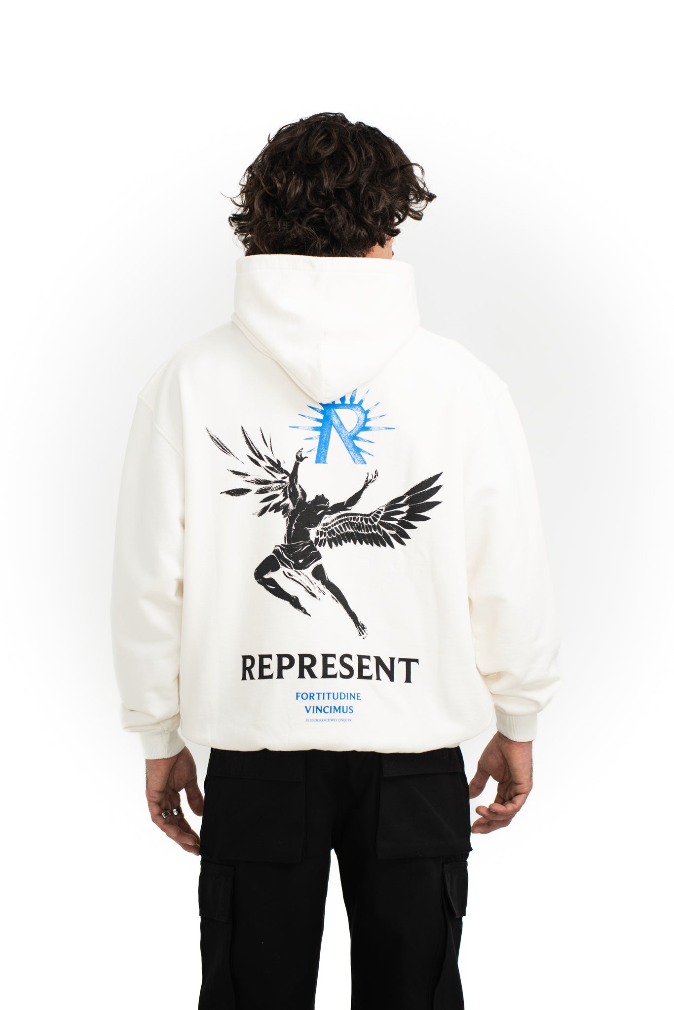 Represent Icarus Hoodie Flat White