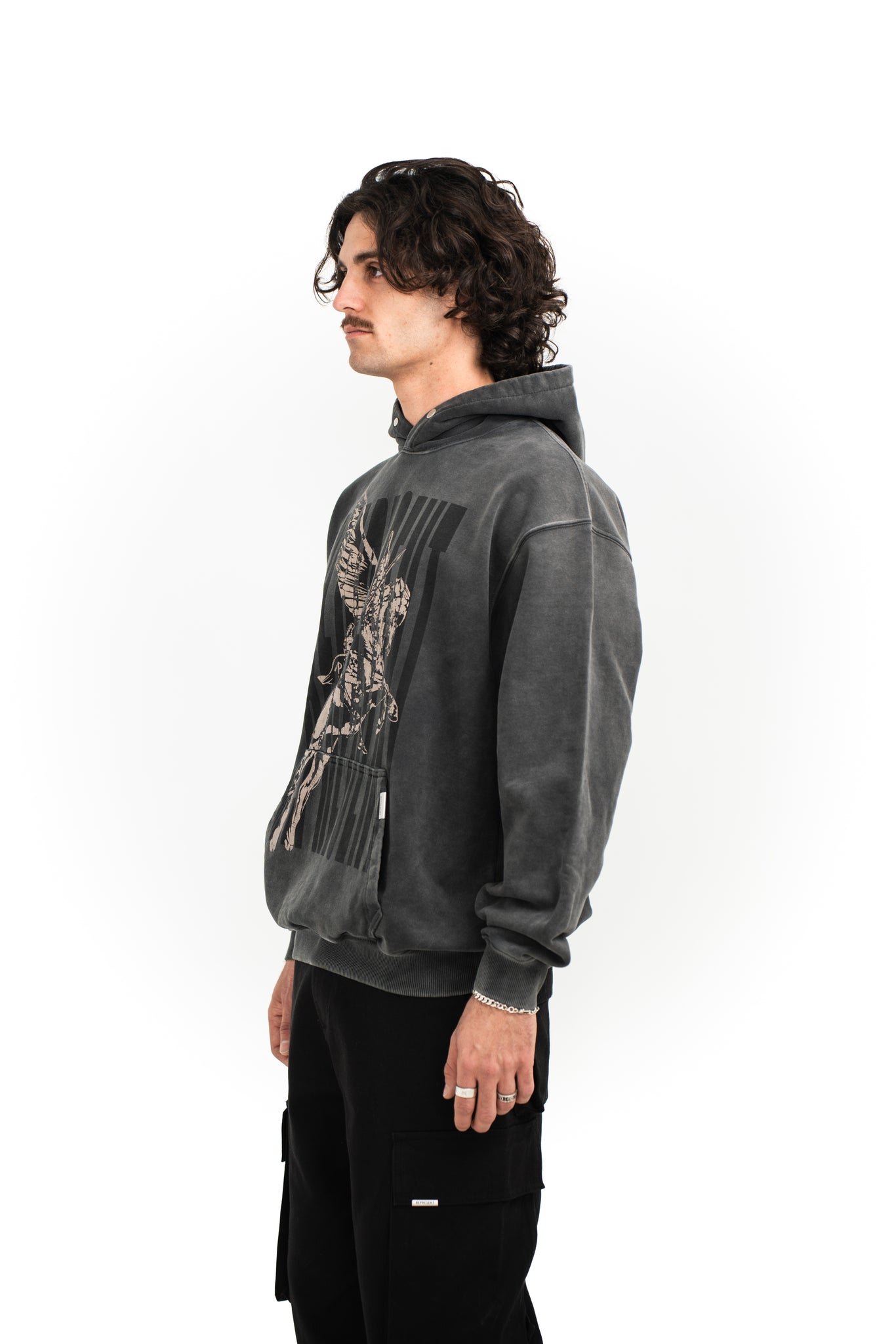 Represent Spirits Mascot Hoodie Aged Black