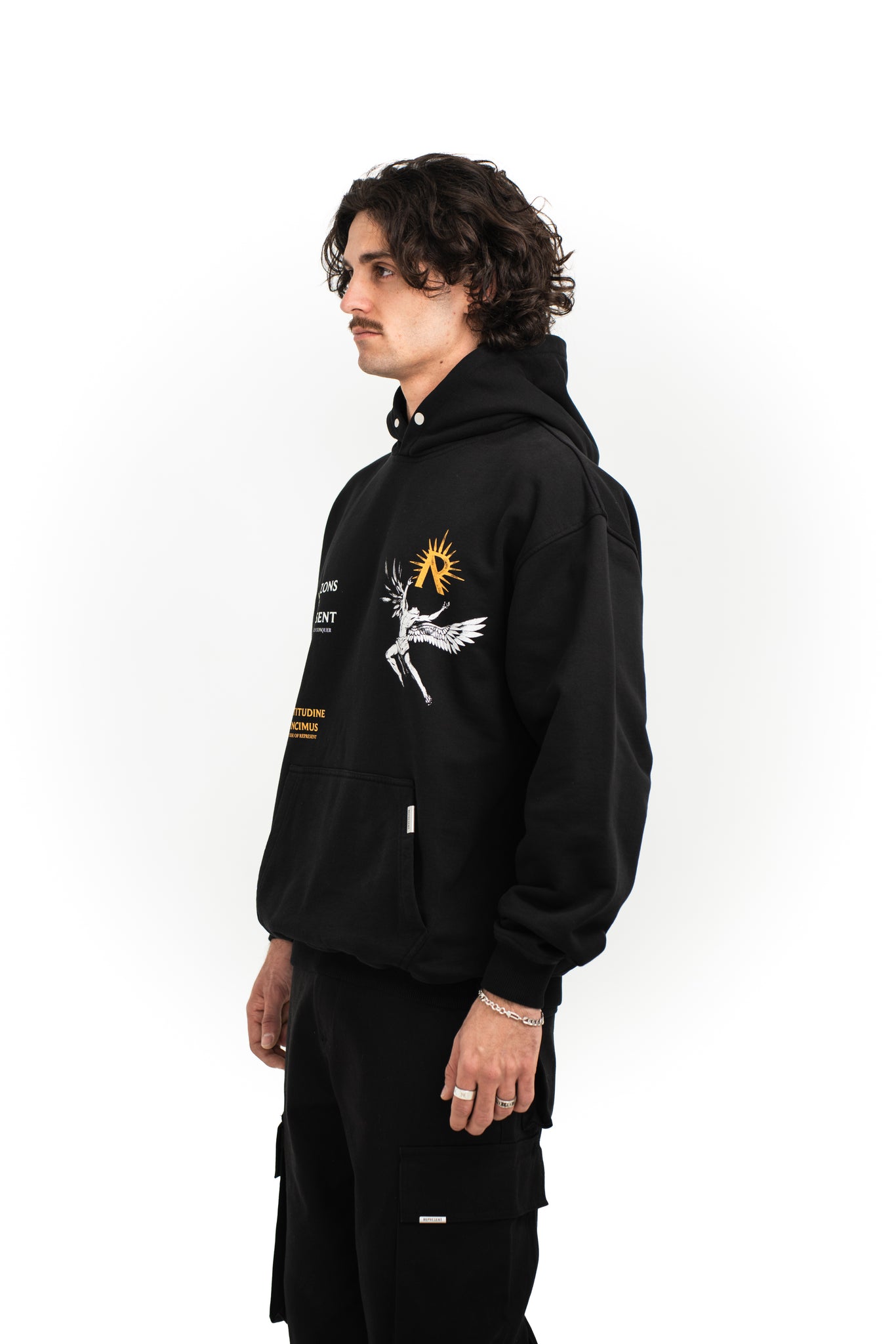 Represent Icarus Hoodie Jet Black