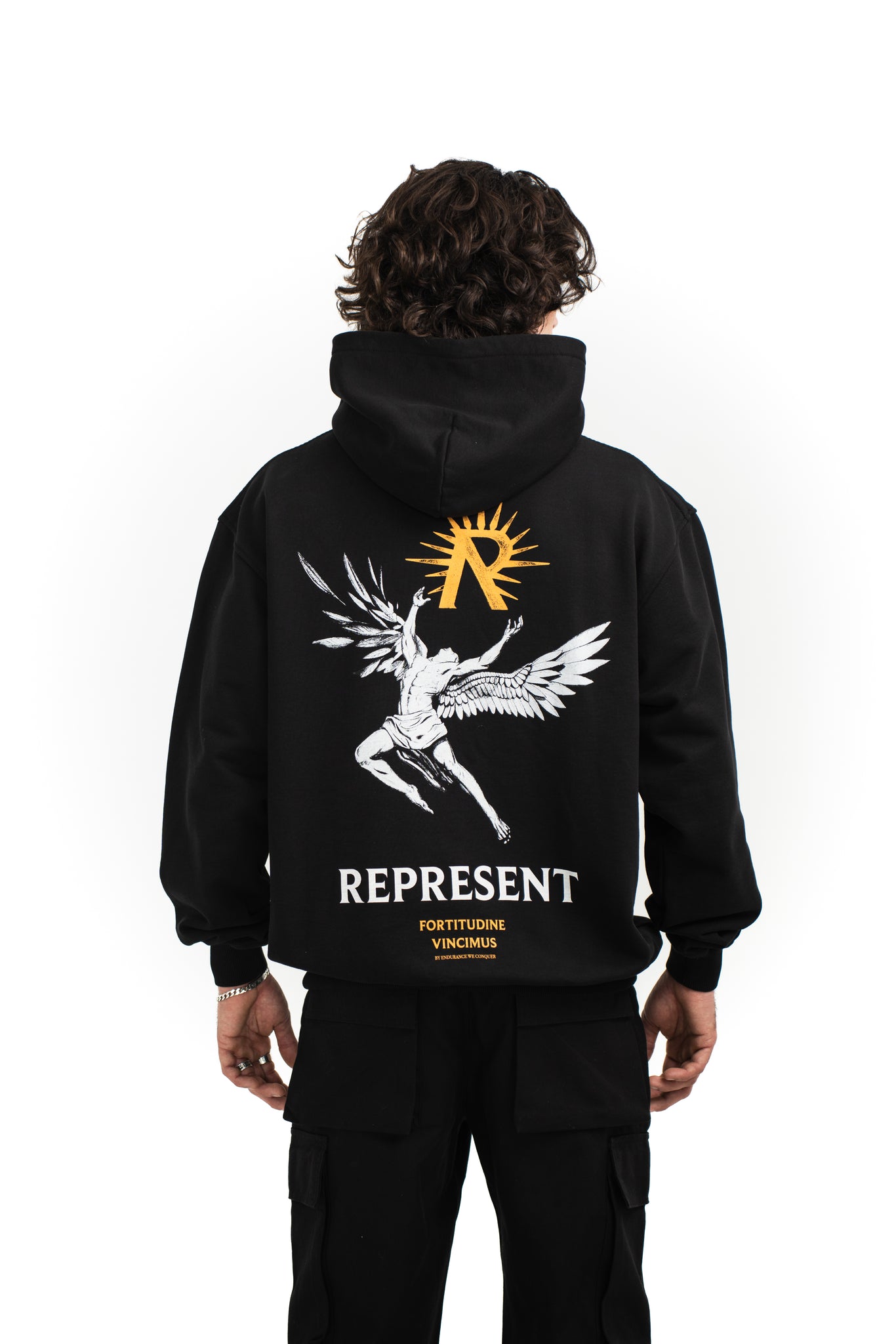 Represent Icarus Hoodie Jet Black