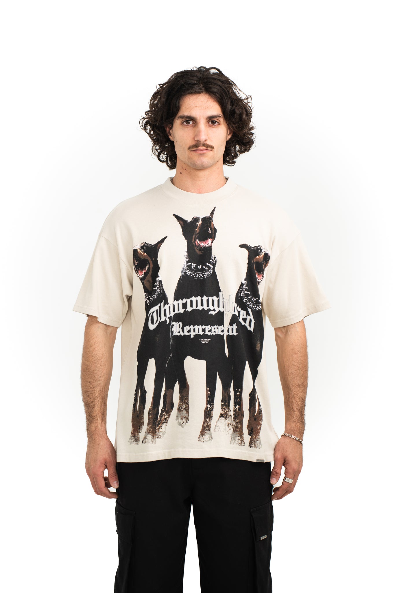 Represent Thoroughbred Tee Vintage White