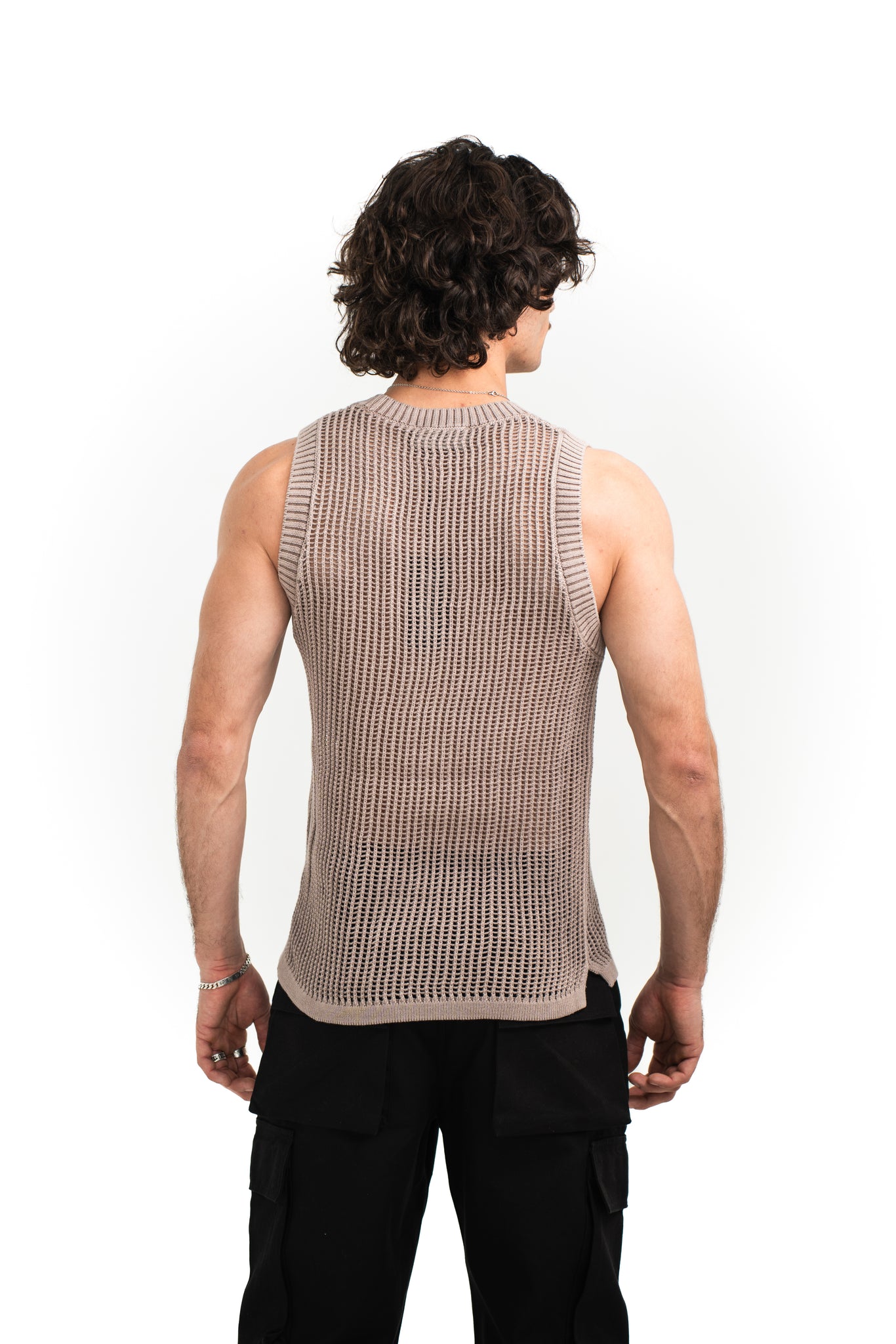 Represent Washed Knit Vest Tank Top Dawn