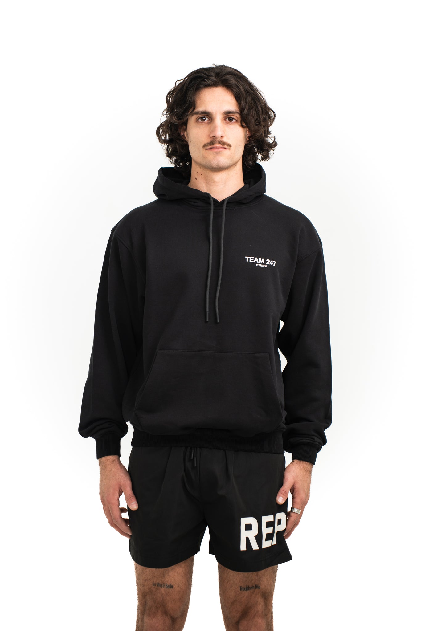 Represent Team 247 Hoodie Black