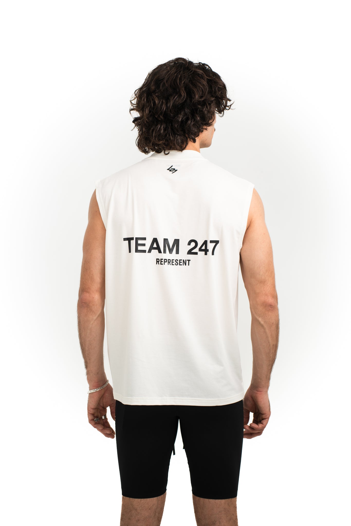 Represent Team 247 Oversized Tank Flat White