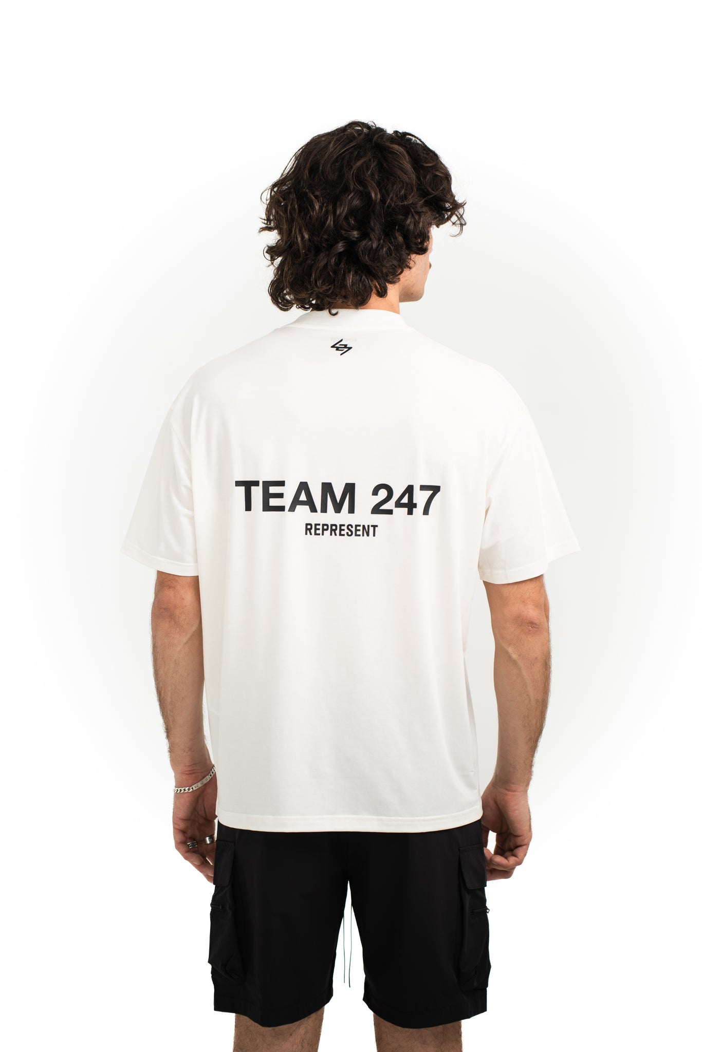 Represent Team 247 Oversized Tee Flat White