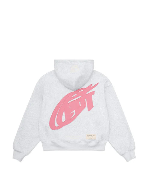 PIRASO DE TELA Patch Zip Hoodie Grey
