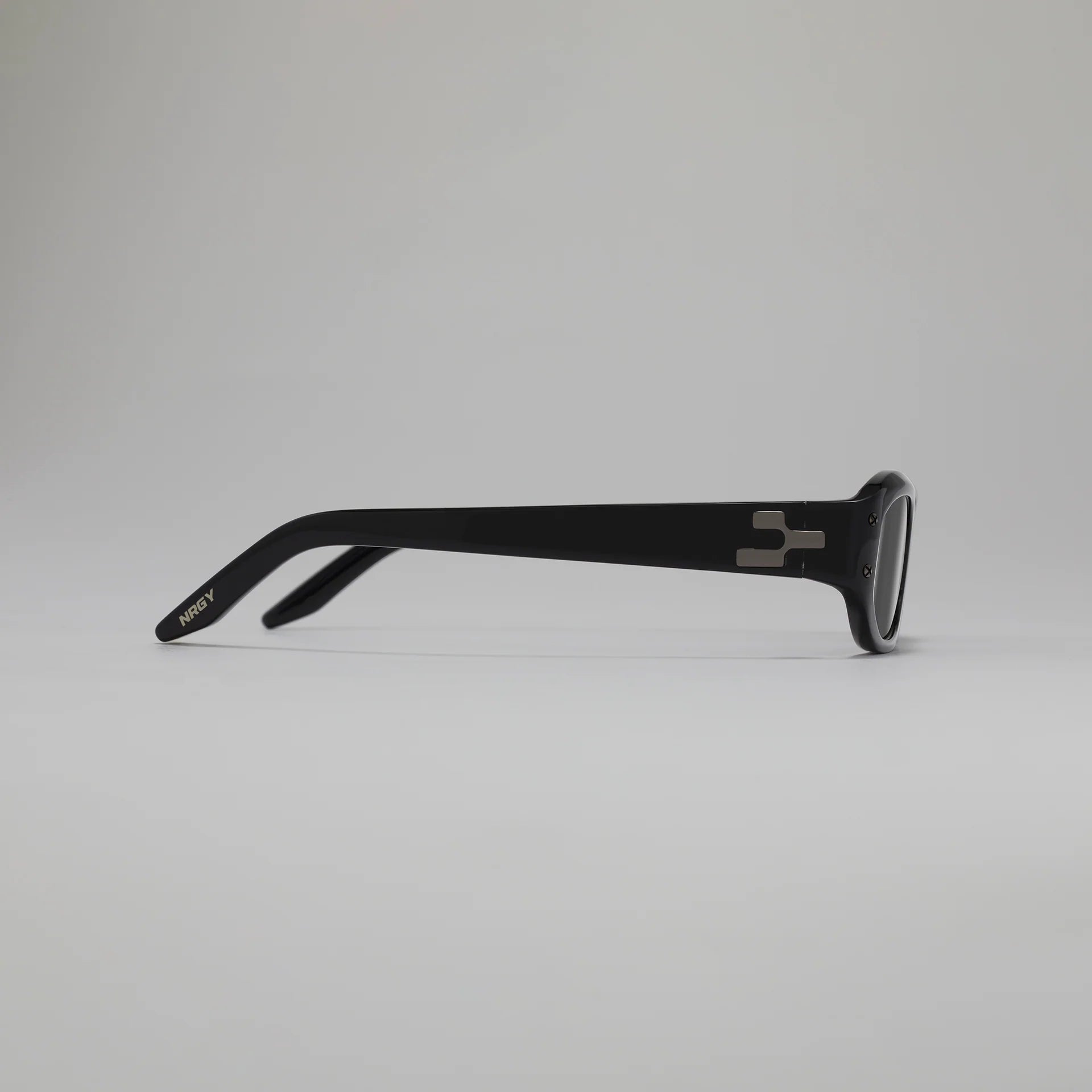 NRGY VELA Graphite Lens Acetate Sunglasses Black