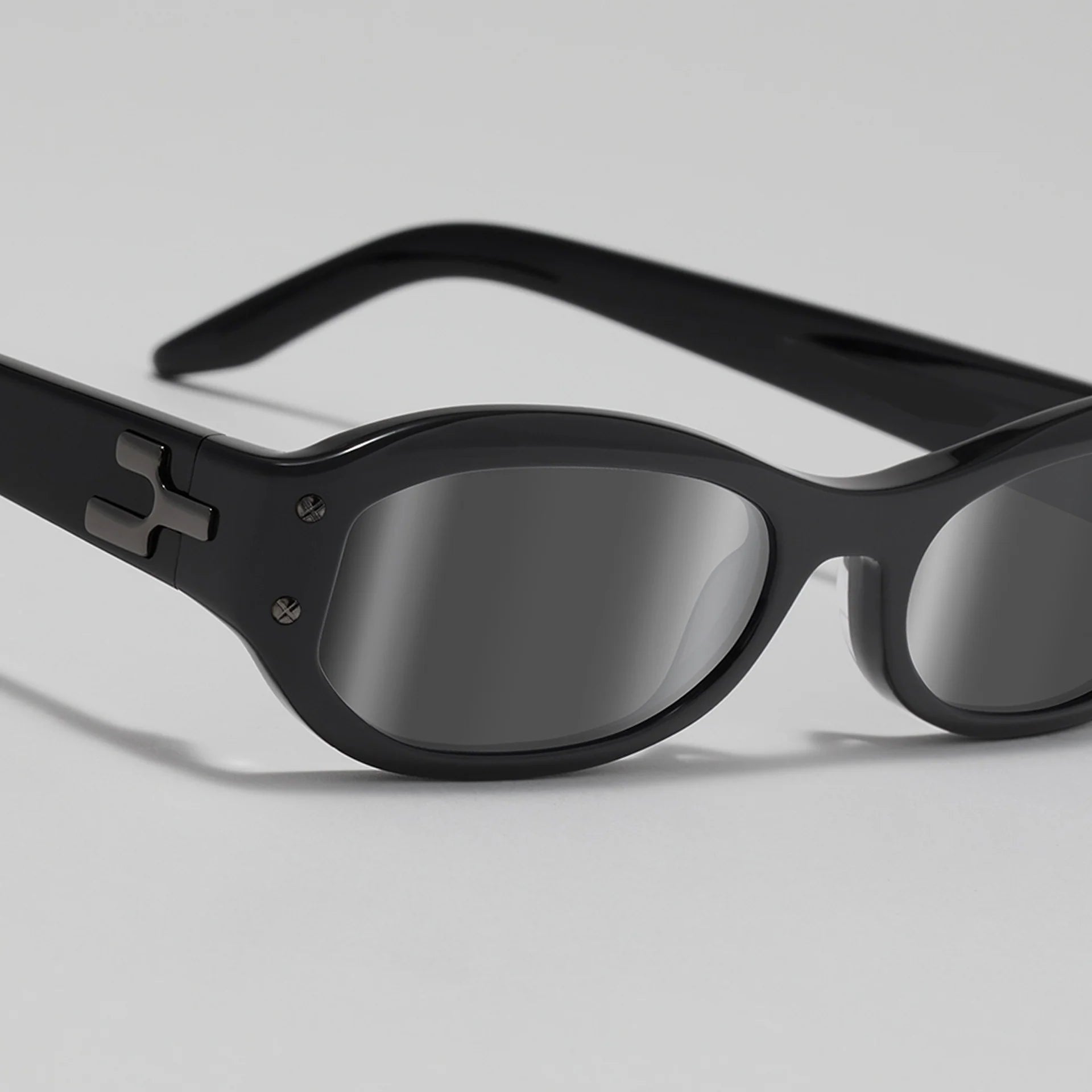 NRGY VELA Graphite Lens Acetate Sunglasses Black