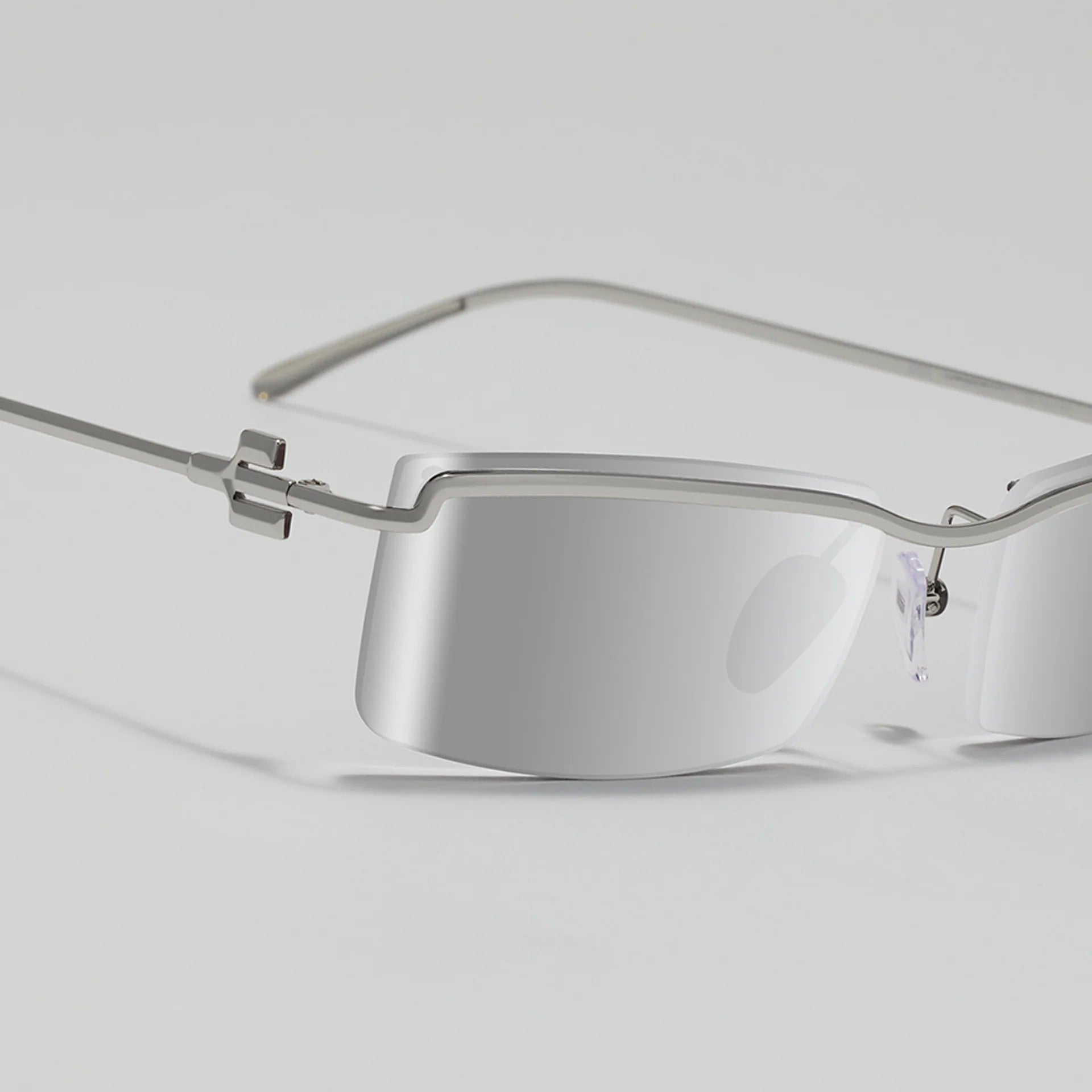 NRGY RIVA Stealth Lens Stainless Steel Sunglasses Chrome
