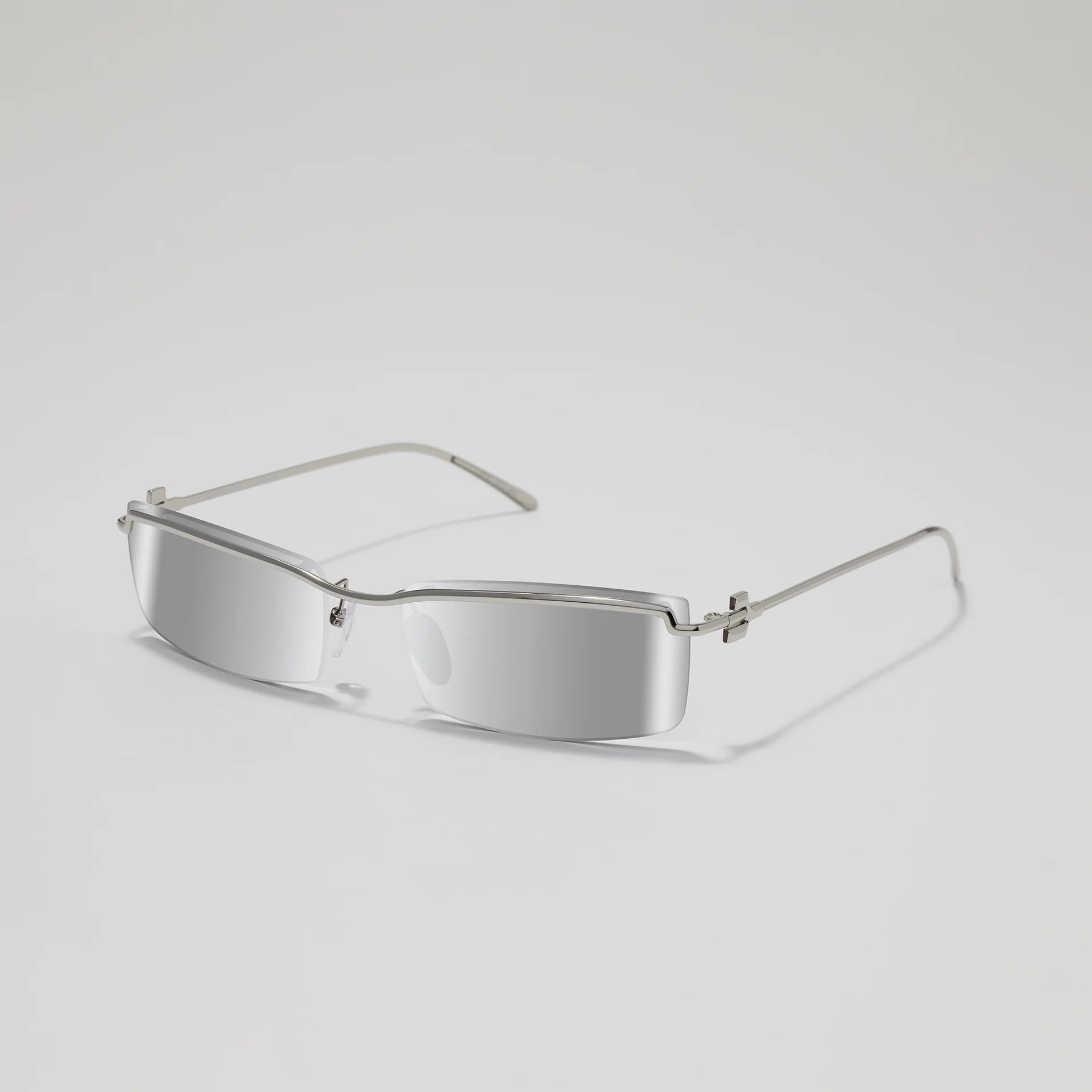 NRGY RIVA Stealth Lens Stainless Steel Sunglasses Chrome