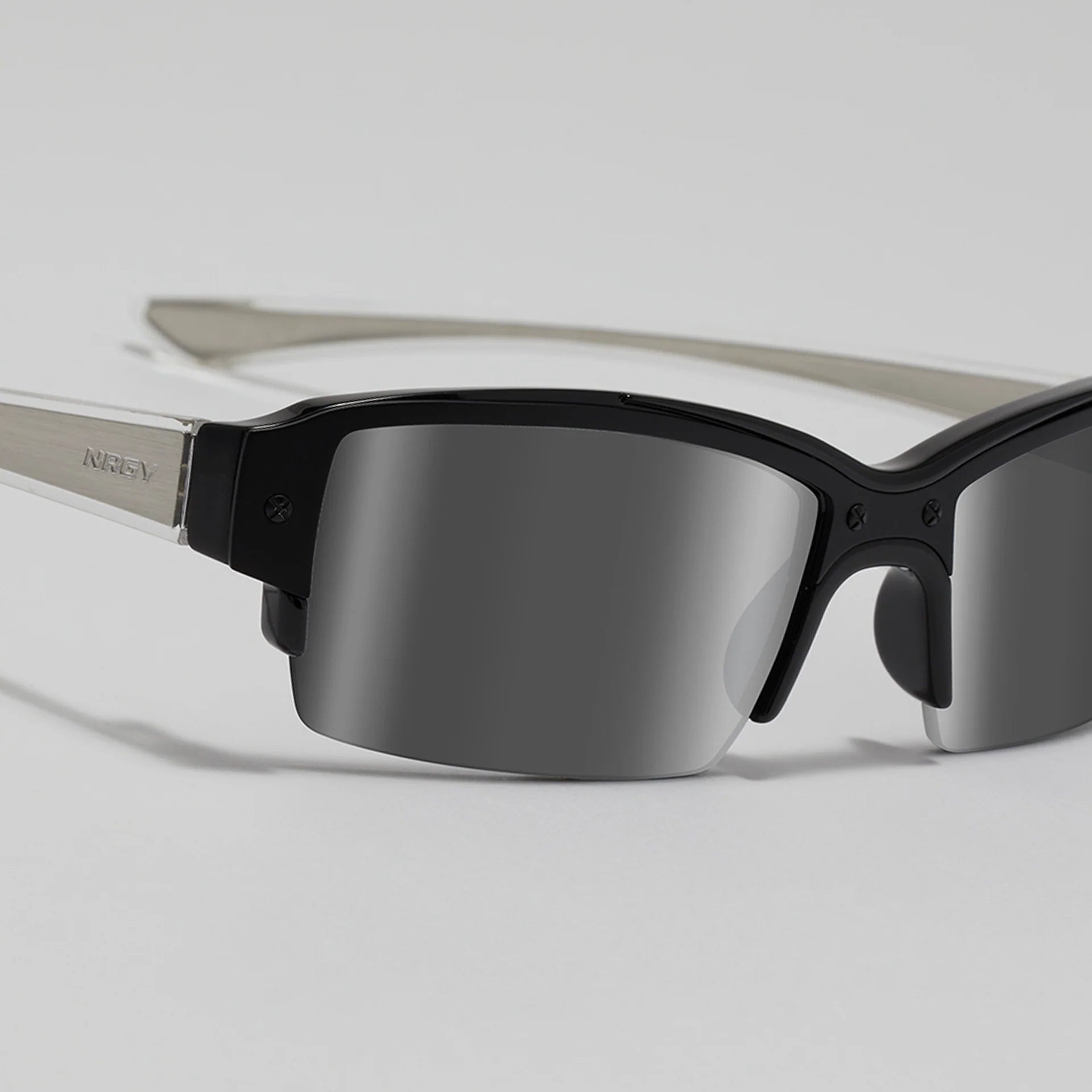 NRGY ASTRA Graphite Lens Stainless Steel Sunglasses Black