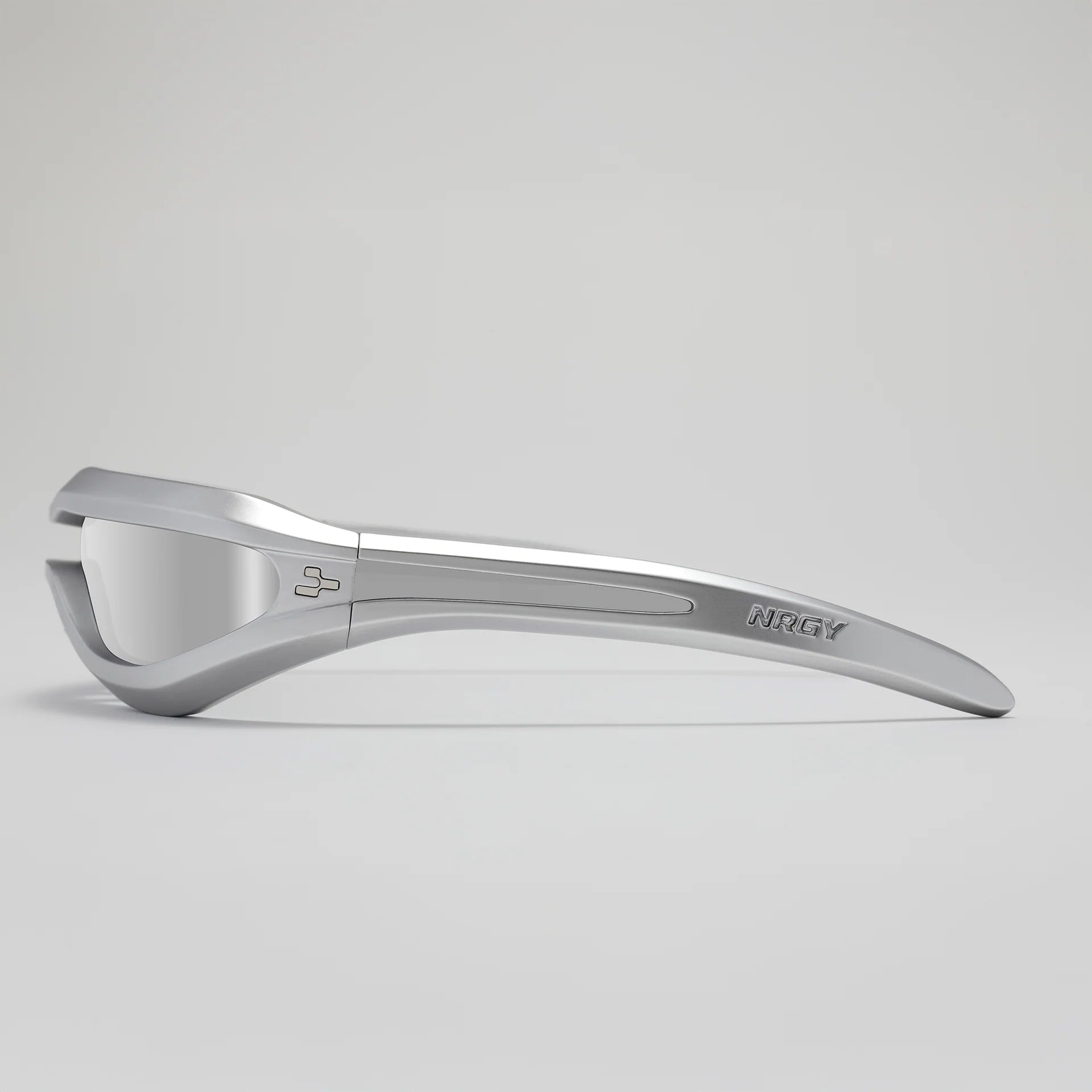 NRGY MARK II Stealth Lens Sunglasses Satin Chrome