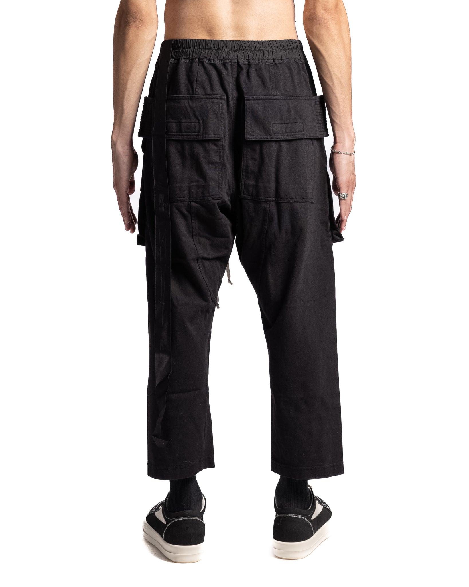 Rick Owens DRKSHDW Knit Creatch Cargo Pants Black