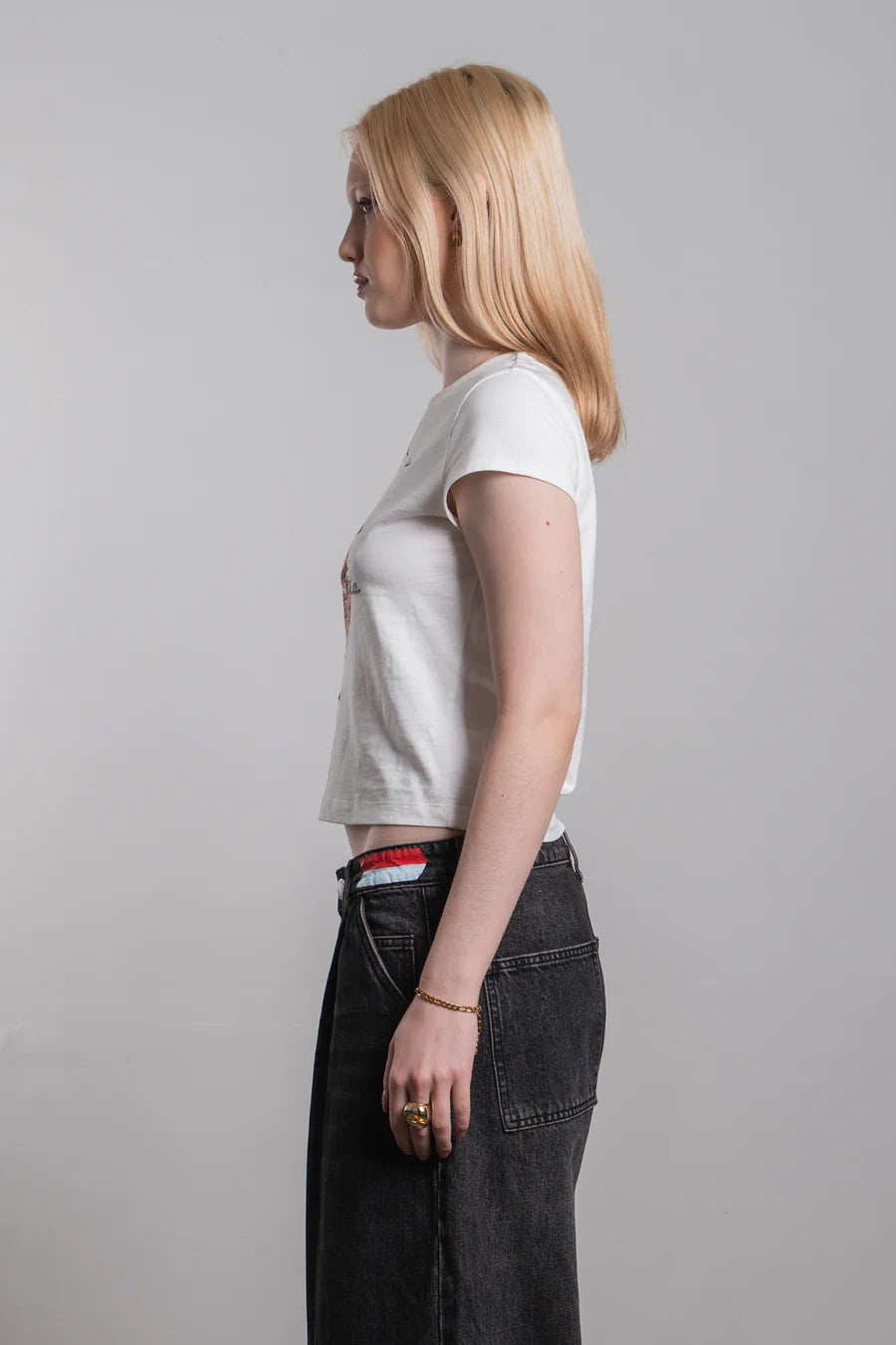 Ricca Kiss Me Baby Tee White