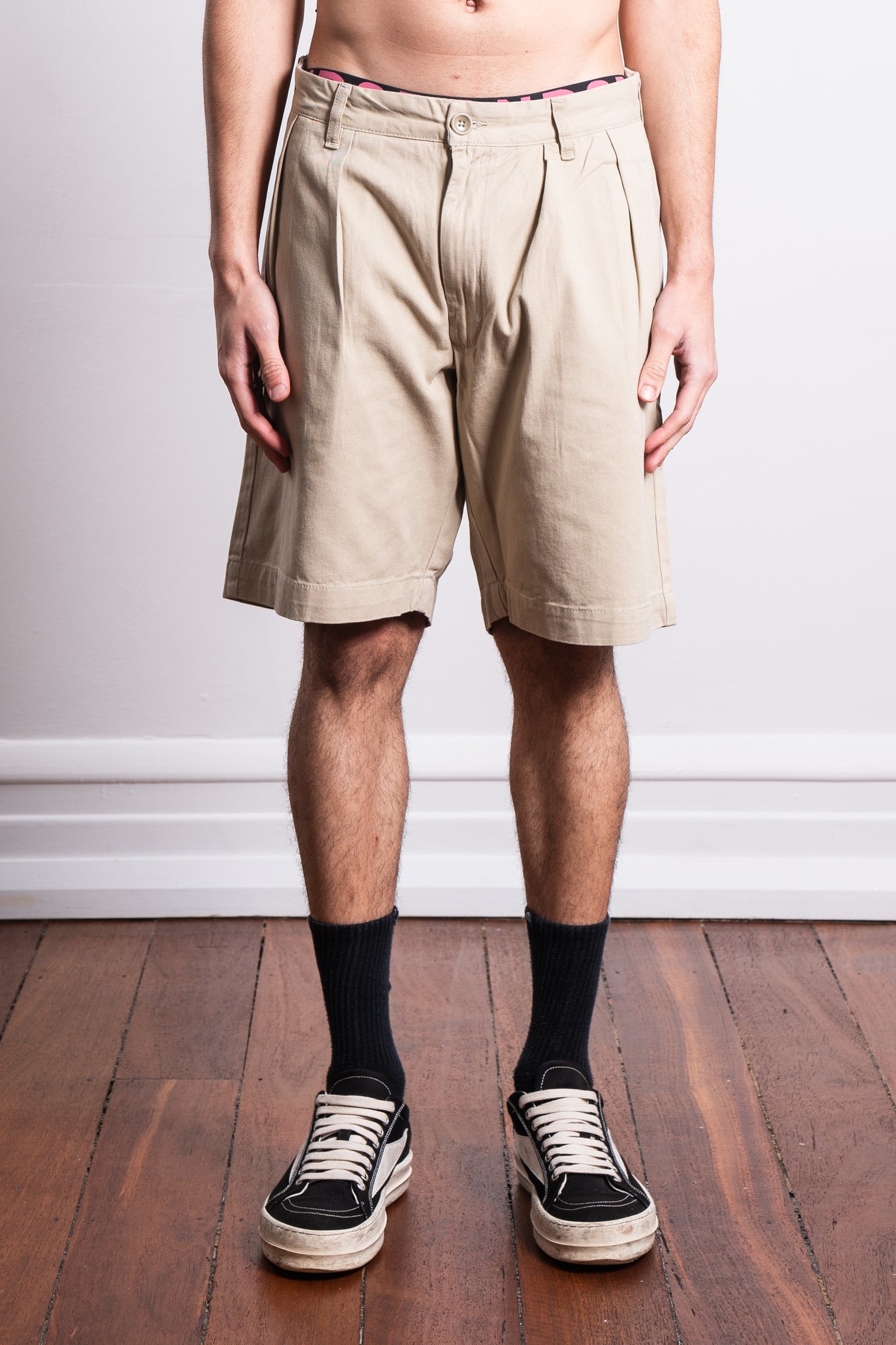 Service Works Drill Part Time Shorts Khaki