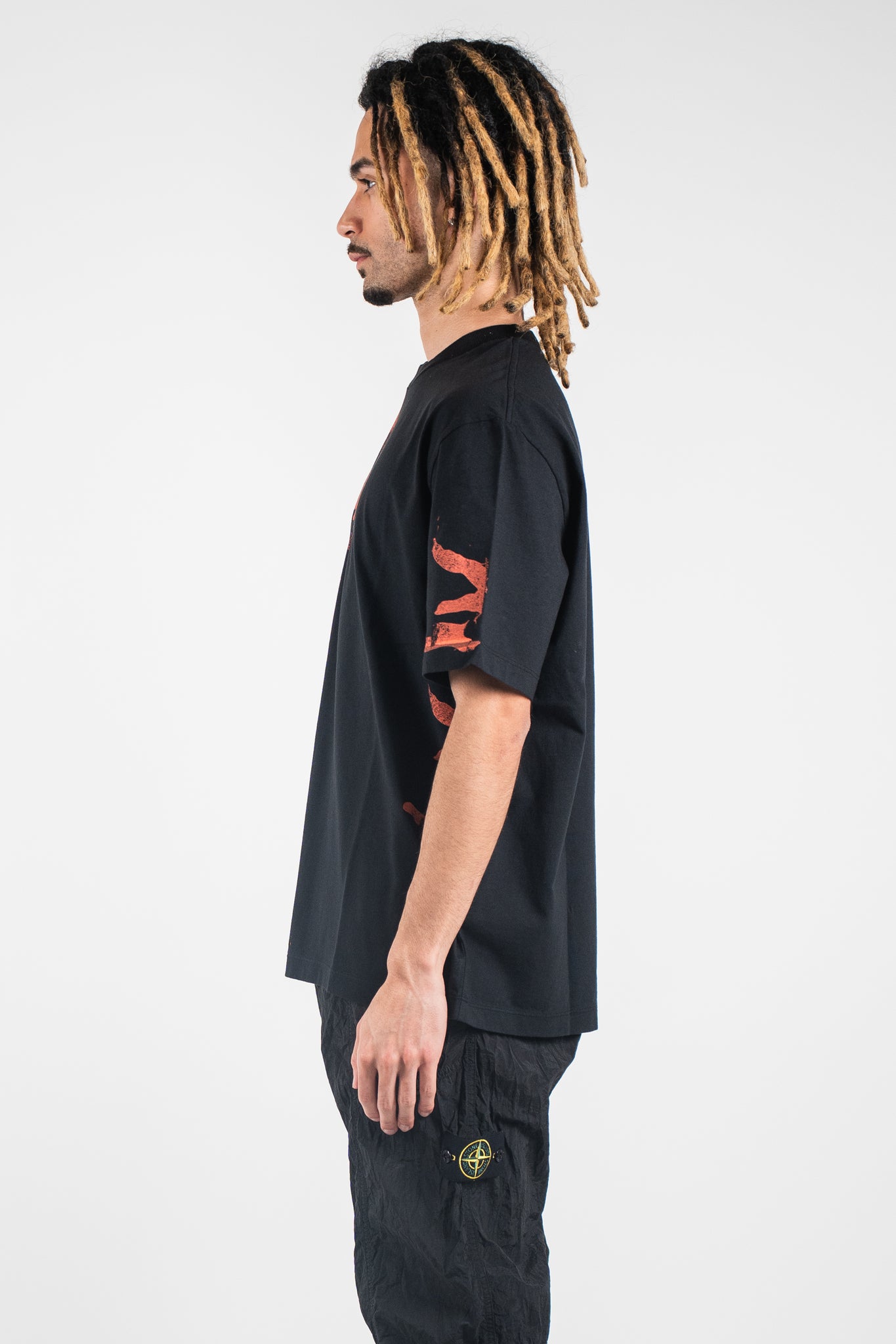 Stone Island 21000-36-S0149 Graphic Tee Black