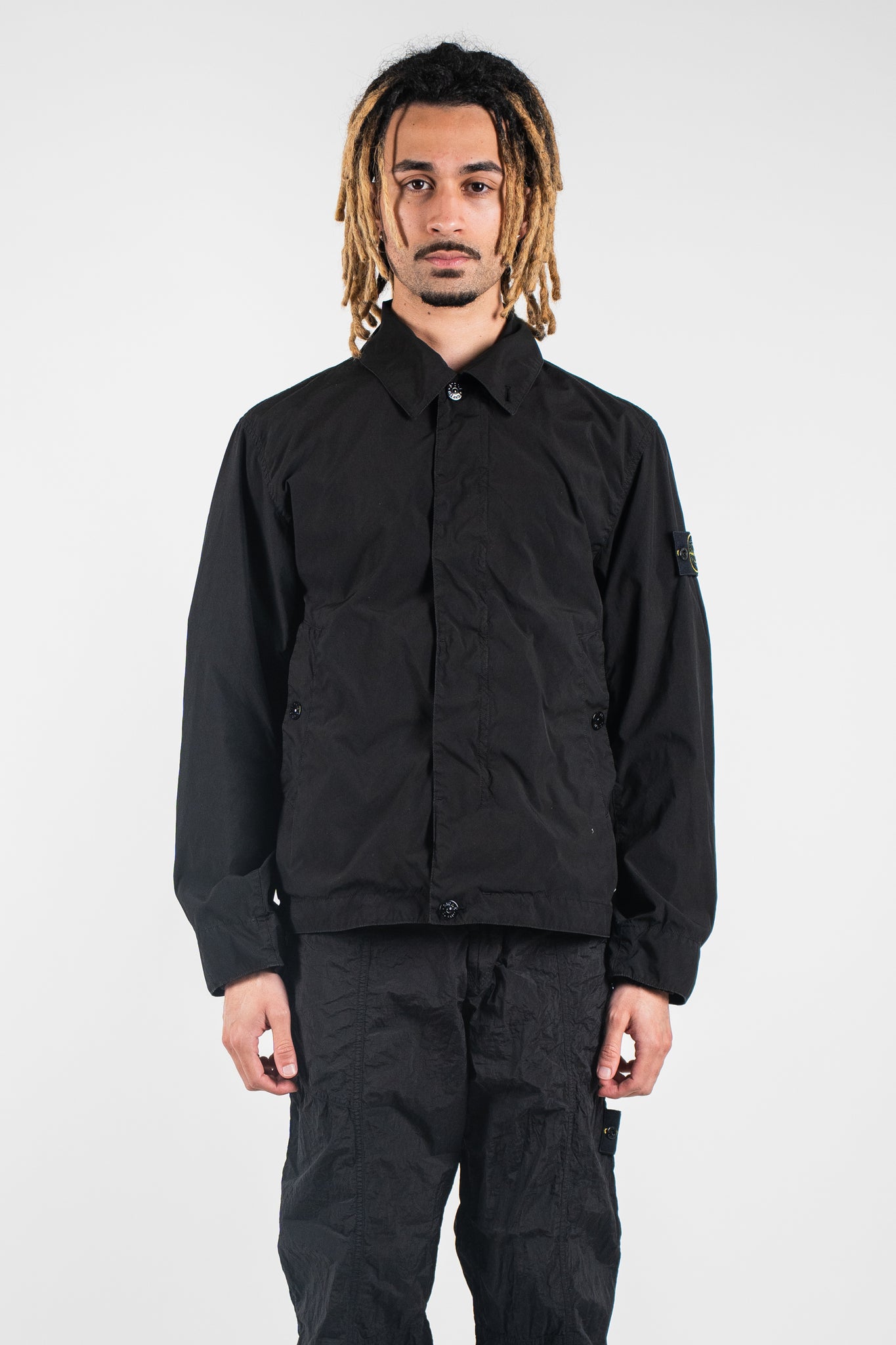 Stone Island 4100-25-S0042 Light Compact Touch Poly Jacket Black