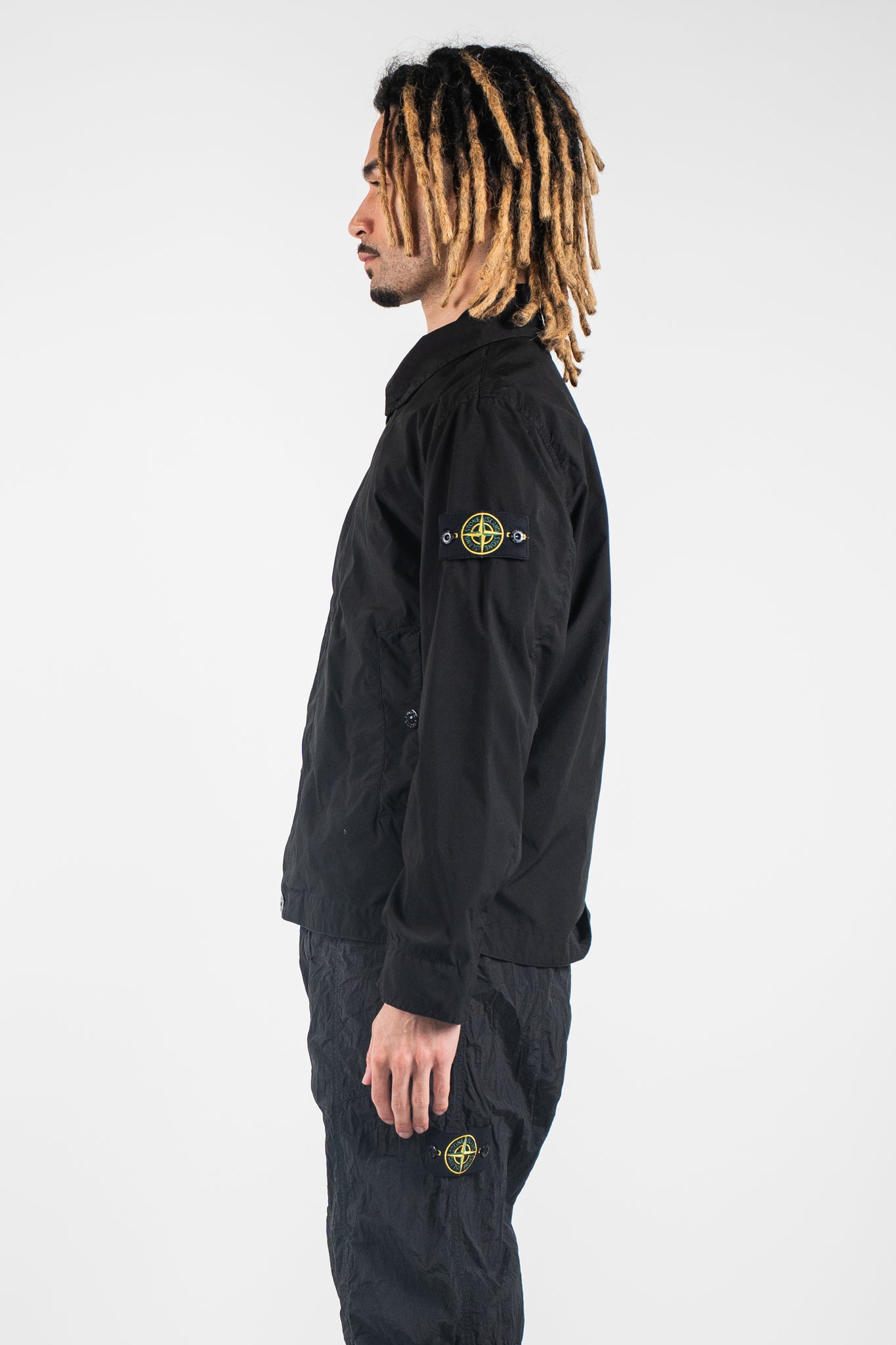 Stone Island 4100-25-S0042 Light Compact Touch Poly Jacket Black