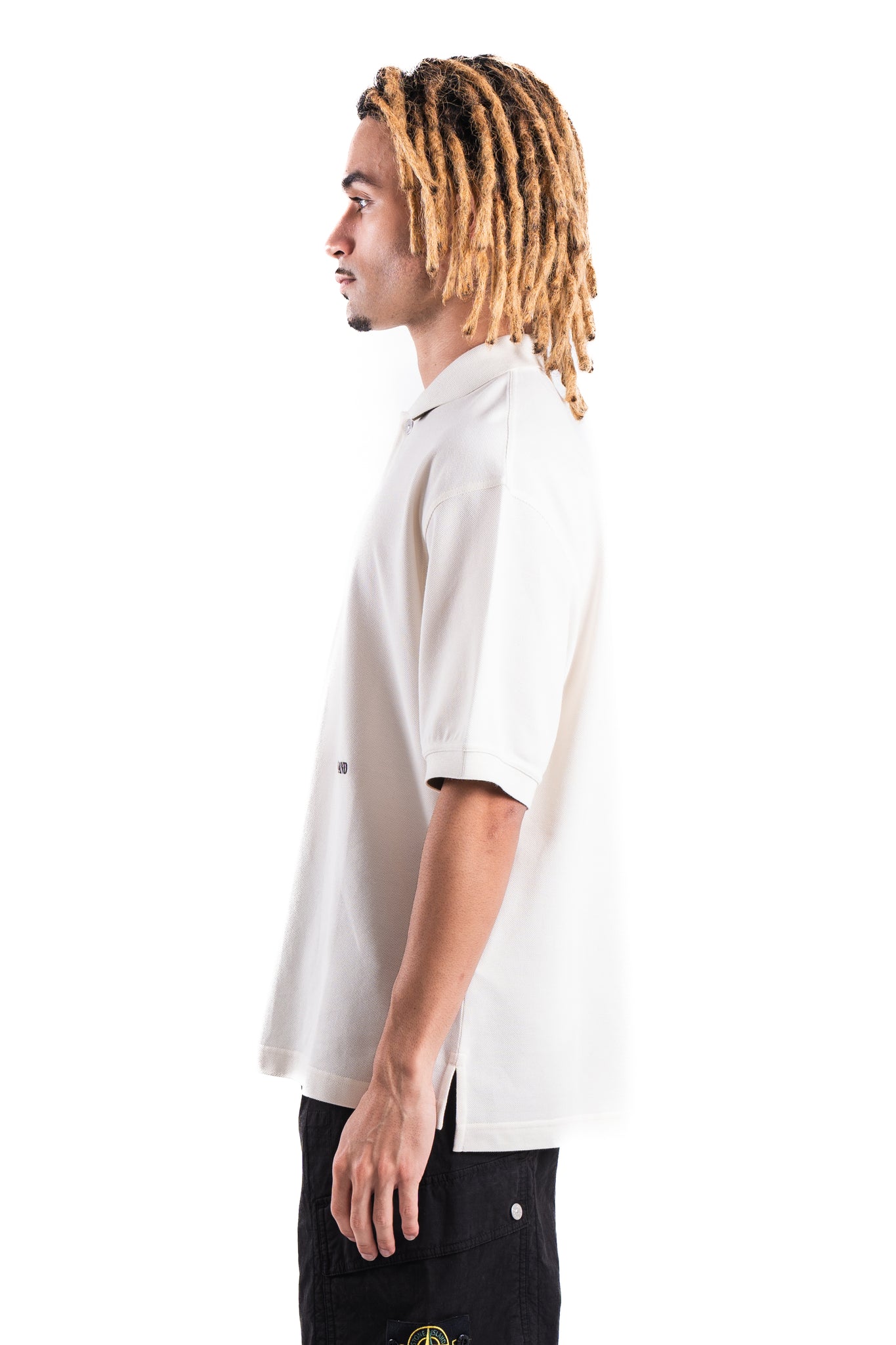Stone Island 2200002 Short Sleeve Polo Shirt Ivory