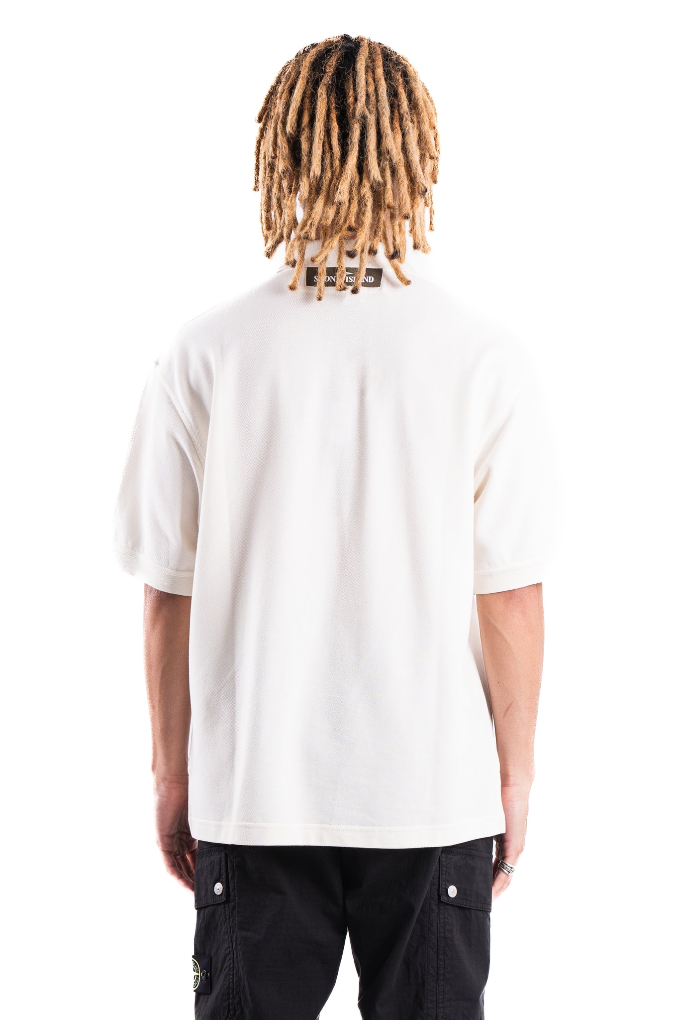 Stone Island 2200002 Short Sleeve Polo Shirt Ivory