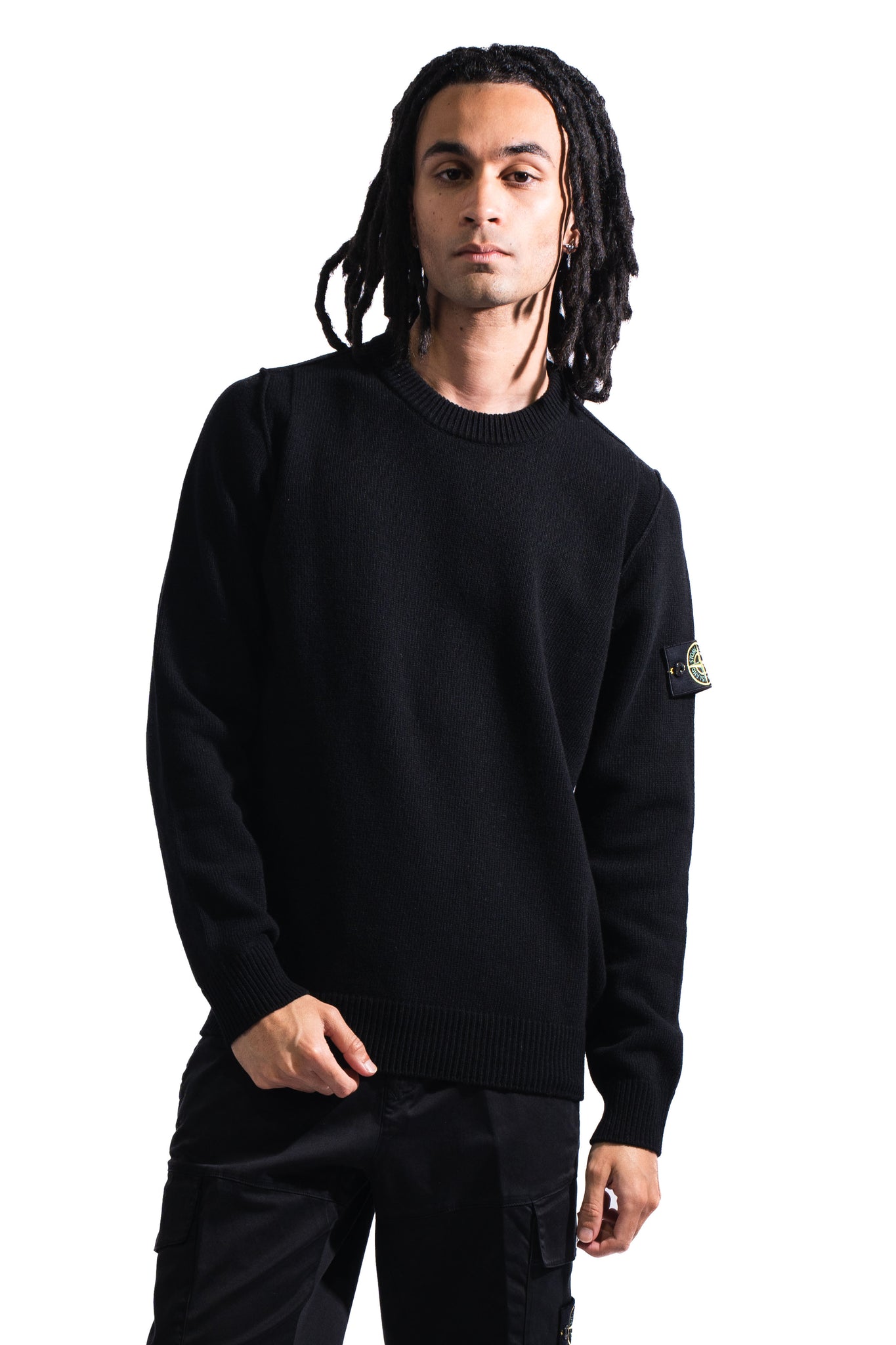 Stone Island 8115508 Lambswool Knitwear Black