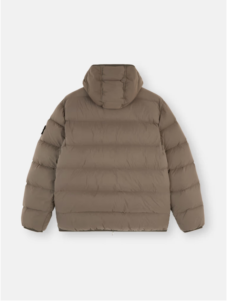 Stone Island 8115431 Seamless Tunnel Nylon Down Jacket Walnut