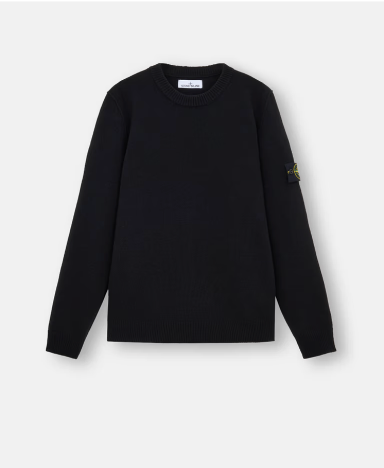 Stone Island 8115508 Lambswool Knitwear Black