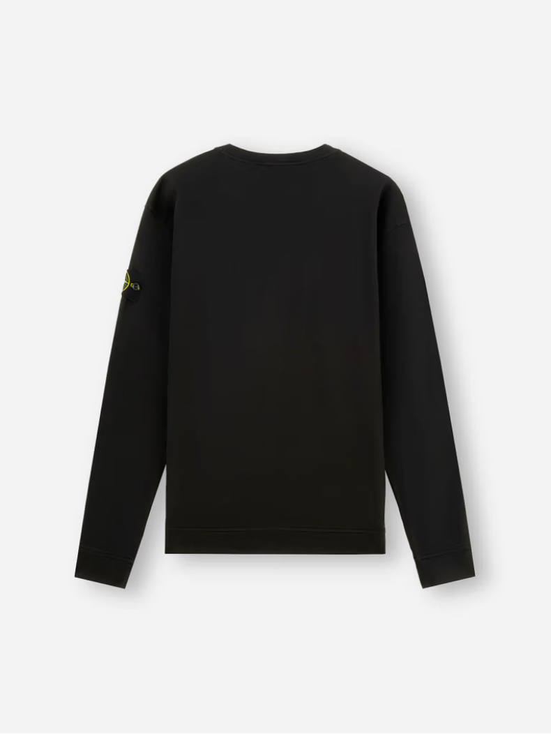 Stone Island 8115637 Heavy Cotton Crewneck Black