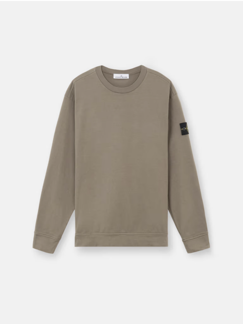 Stone Island 8115637 Heavy Cotton Crewneck Walnut