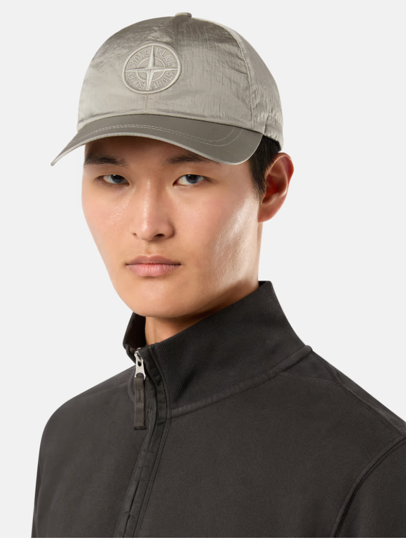 Stone Island 8115995 Nylon Hat Grey