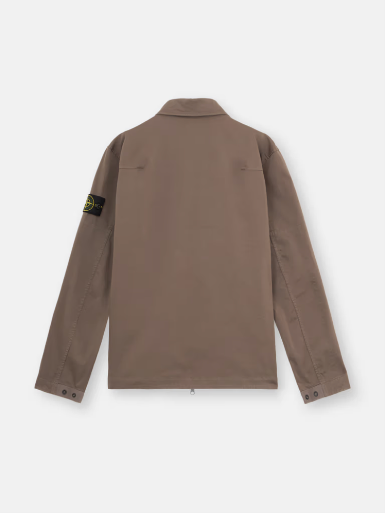 Stone Island 8115128 Zip Overshirt Walnut