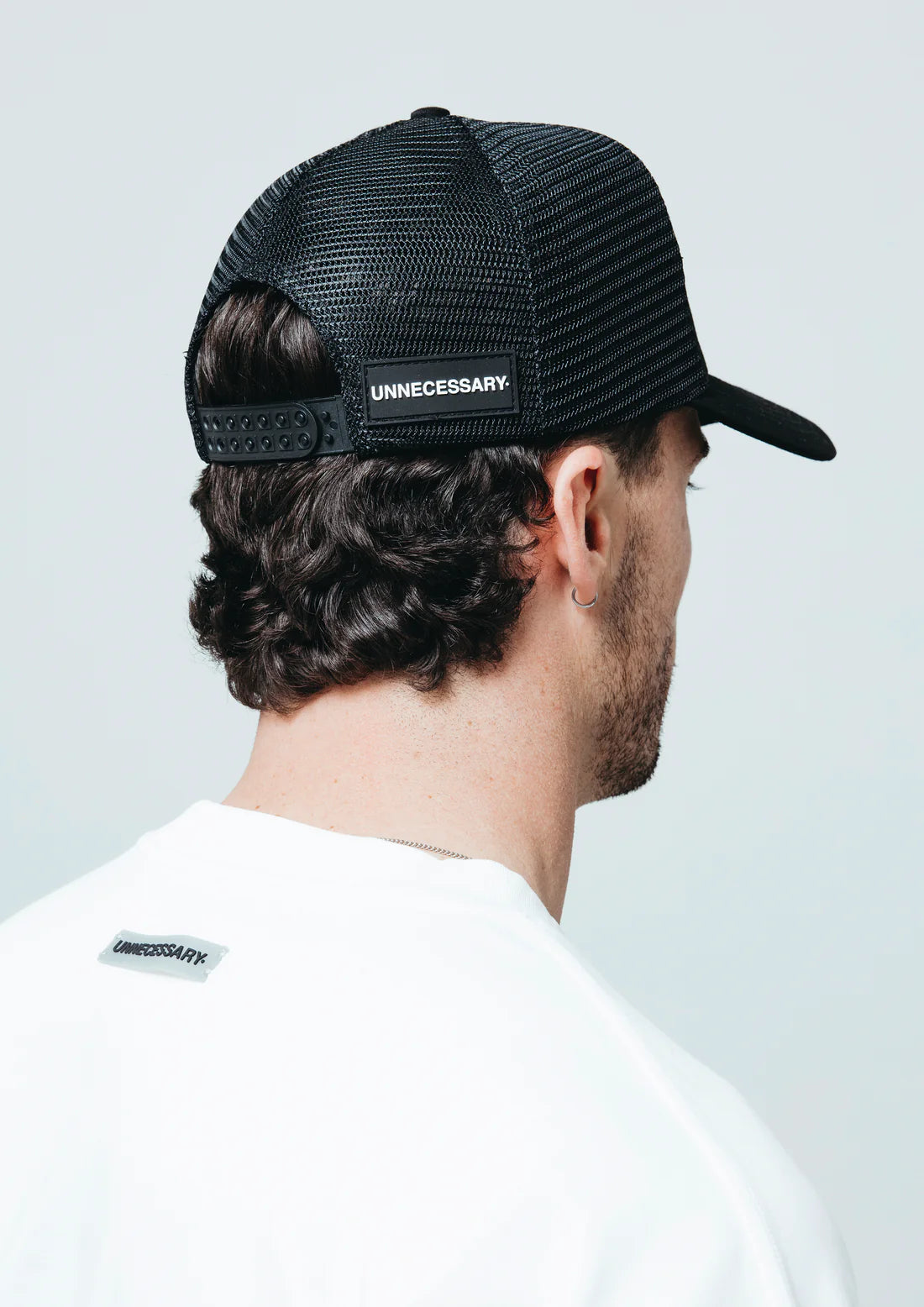 UNNECESSARY Y Trucker Cap Black