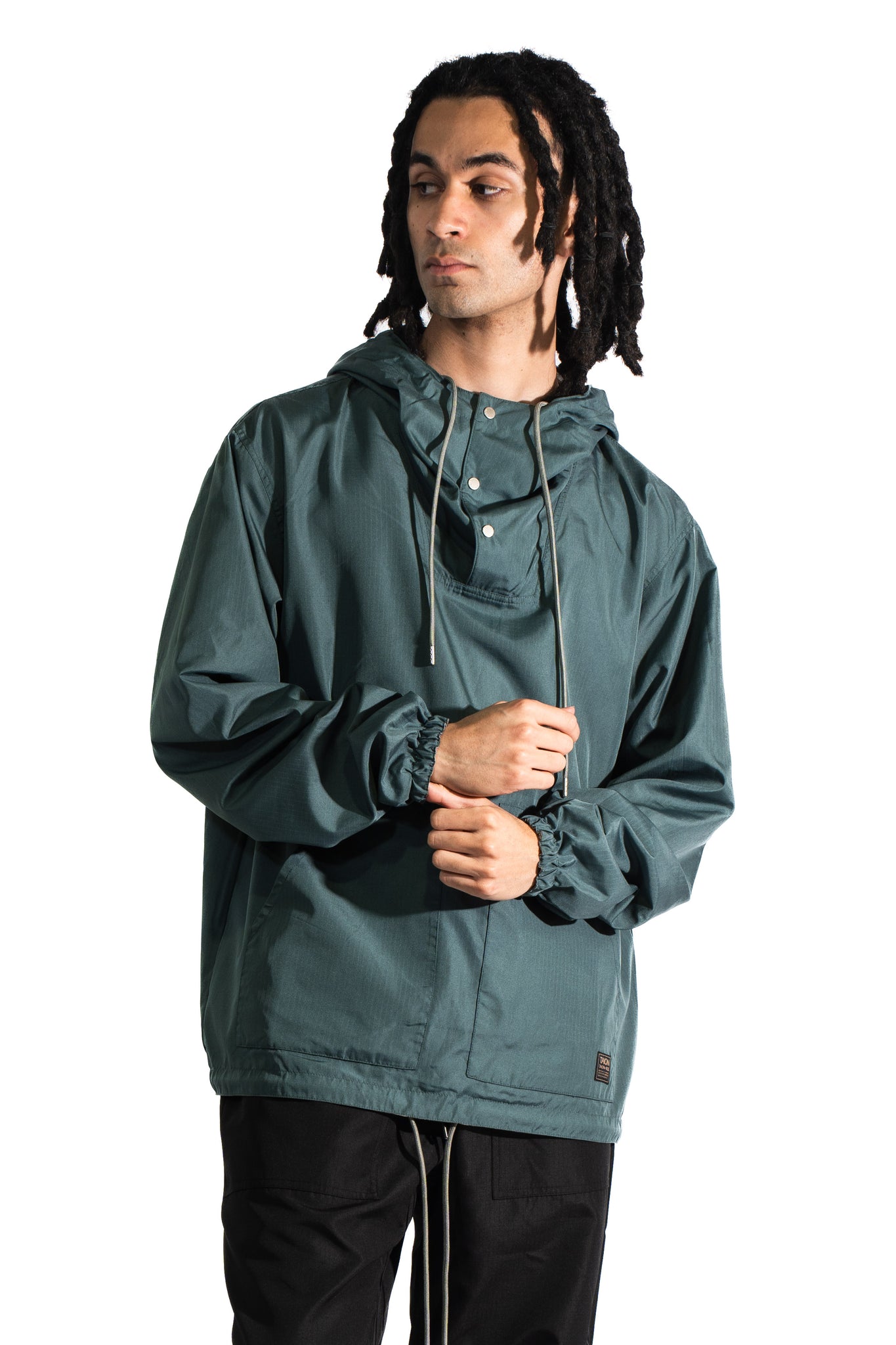 TAION Non Down Military Reversible Anorak Parka Dark Sage Green