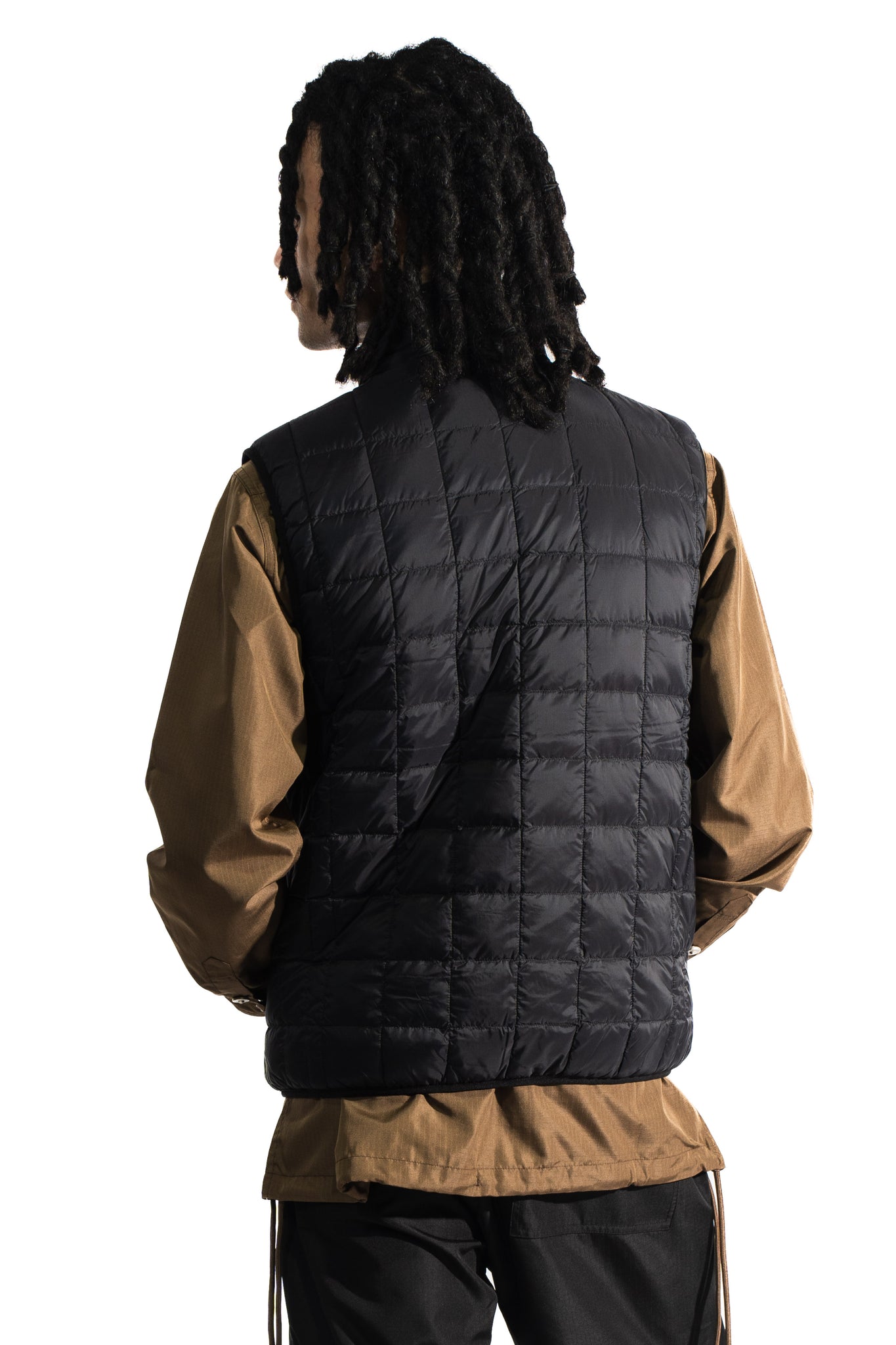 TAION Mountain RS Down x Boa Hi Neck Down Vest Black/Beige