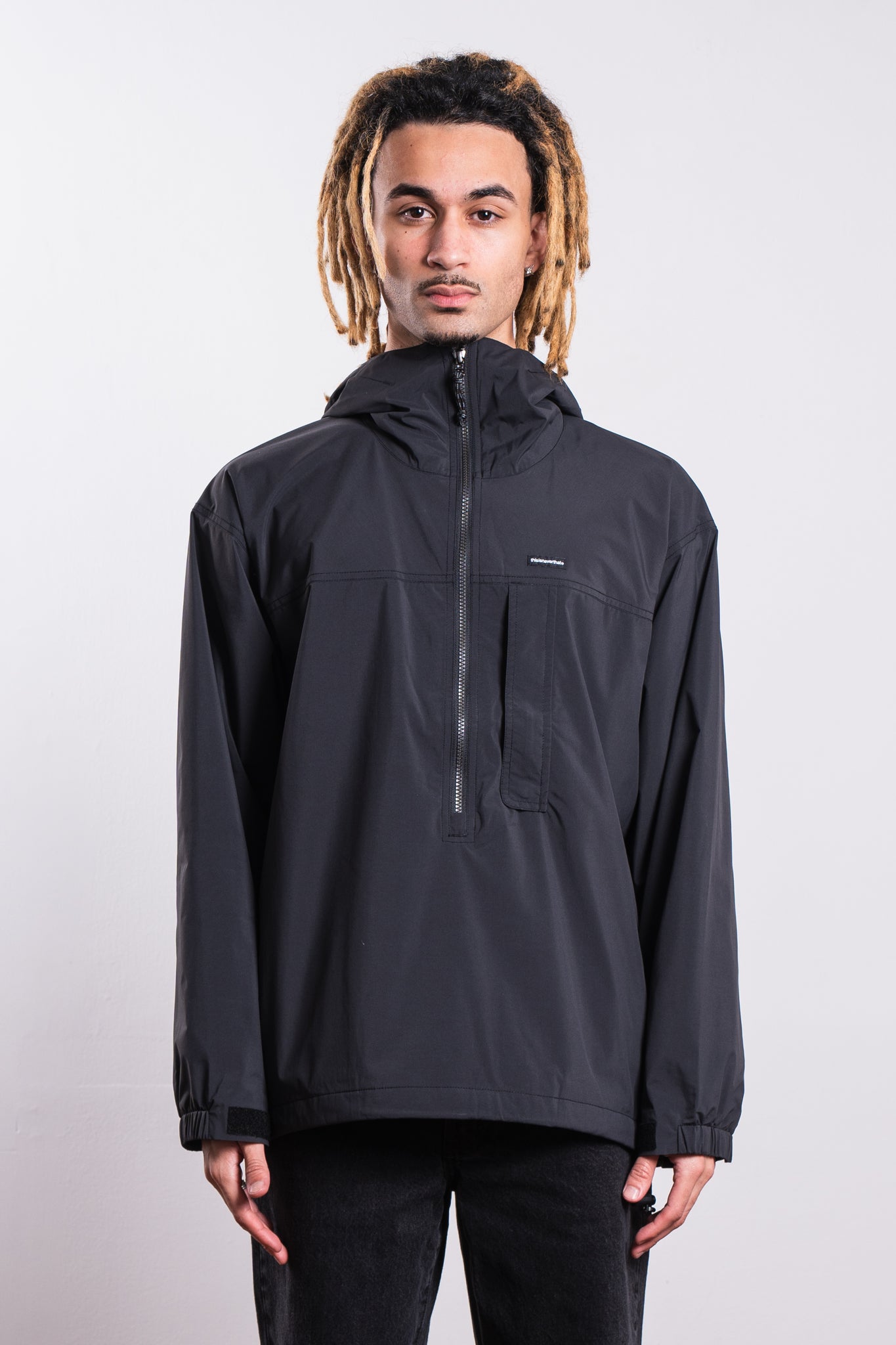 thisisneverthat Nylon Parka Jacket Black