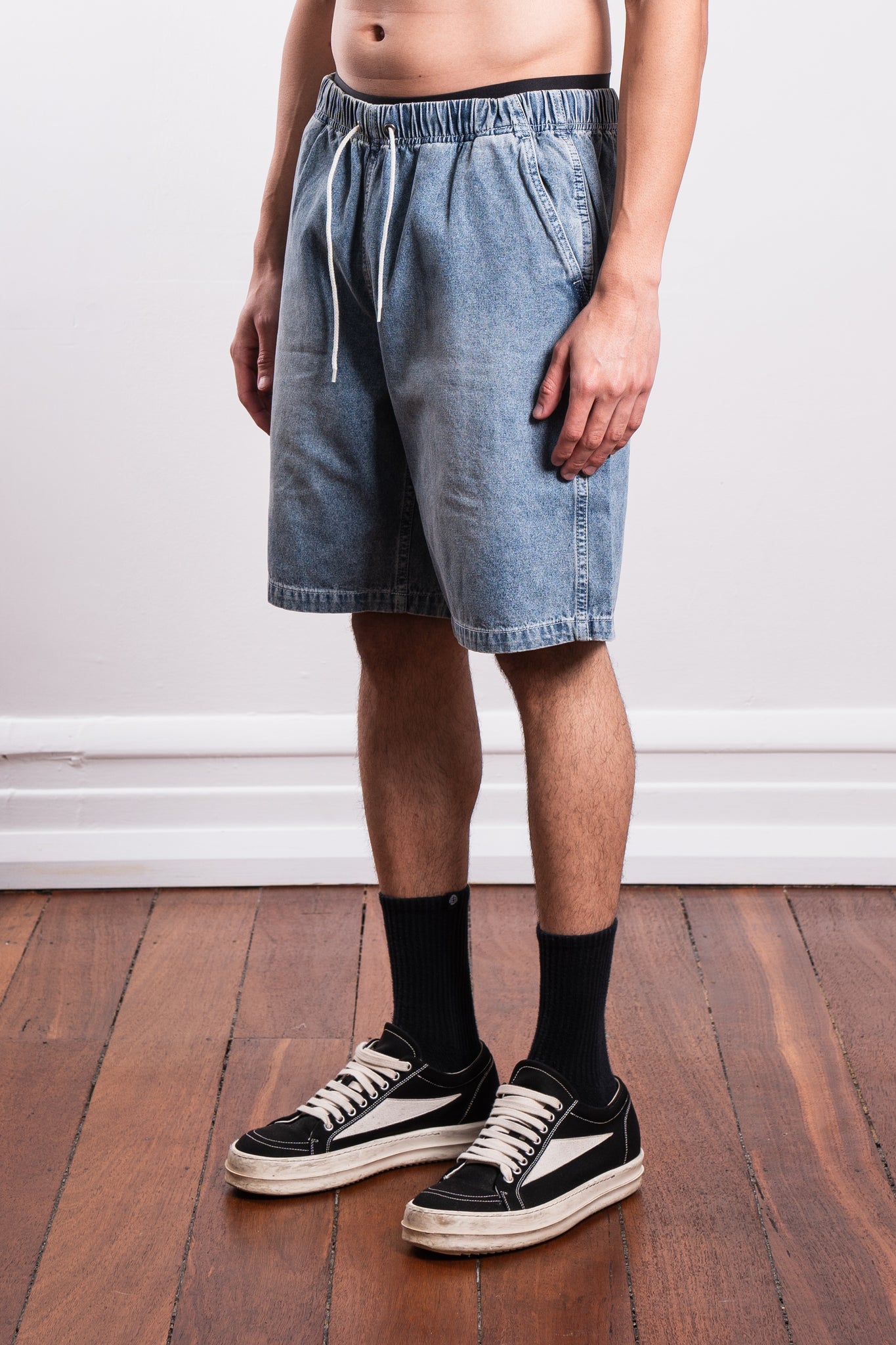thisisneverthat Denim Easy Shorts Washed Blue