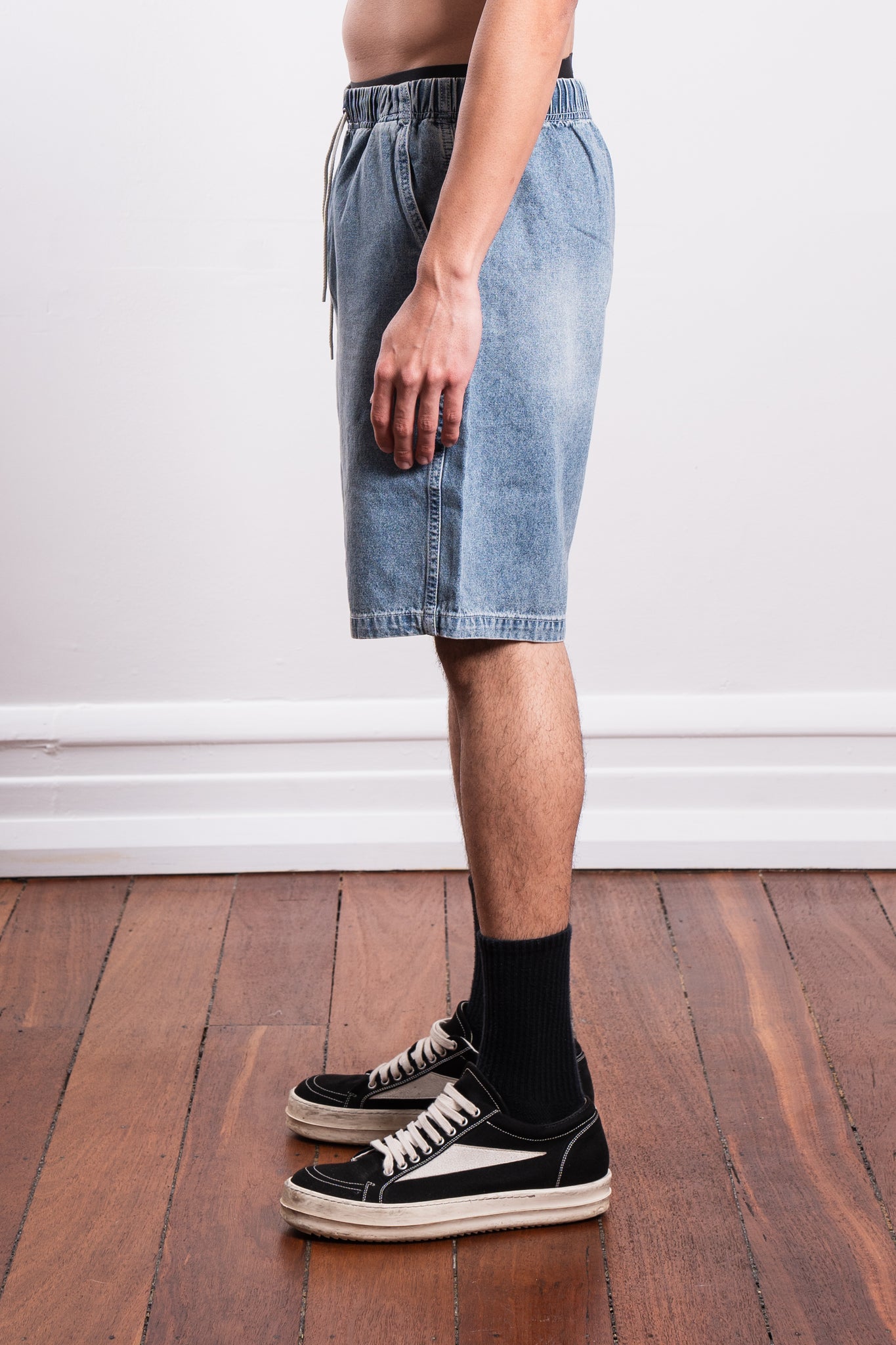 thisisneverthat Denim Easy Shorts Washed Blue