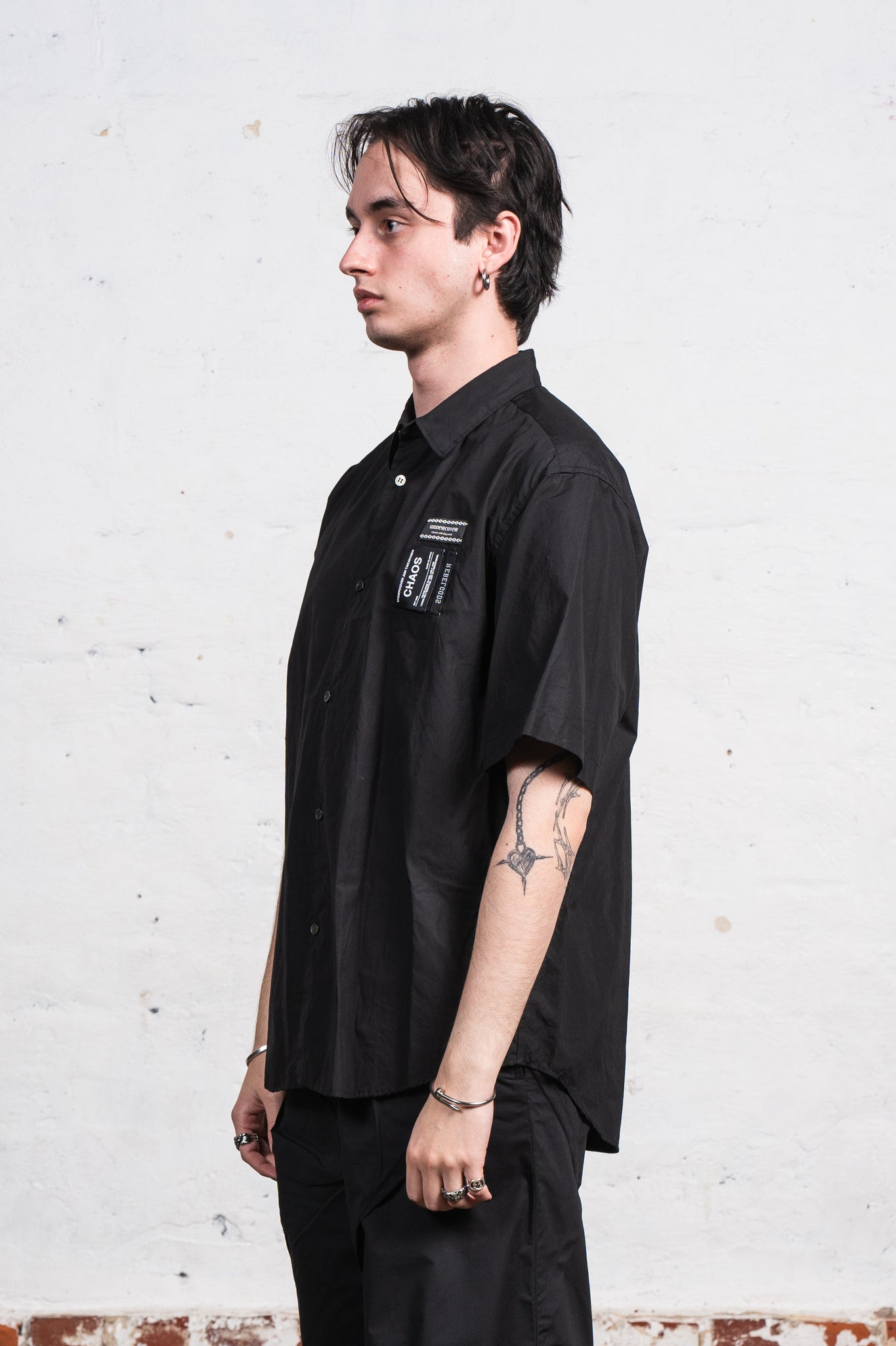 Undercover UC1D4407 CHAOS/BALANCE SS Shirt Black