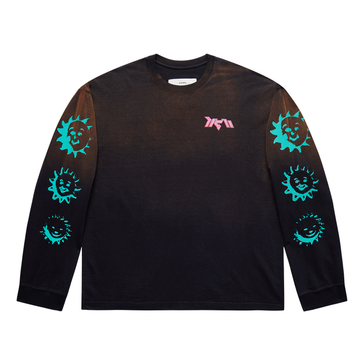 D-R-G-N Xiao Long LS Tee Bleached Black