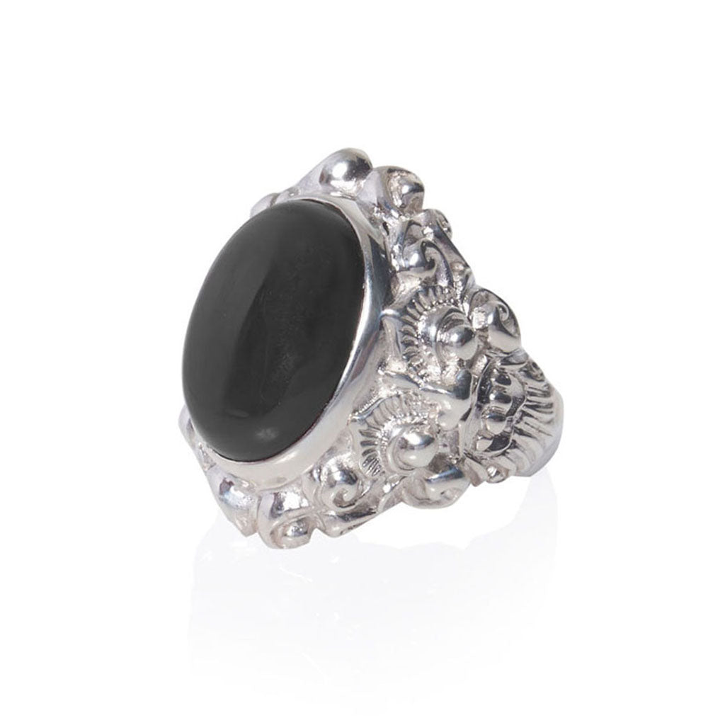 The Family Jewels Barong Ring Silver/Onyx